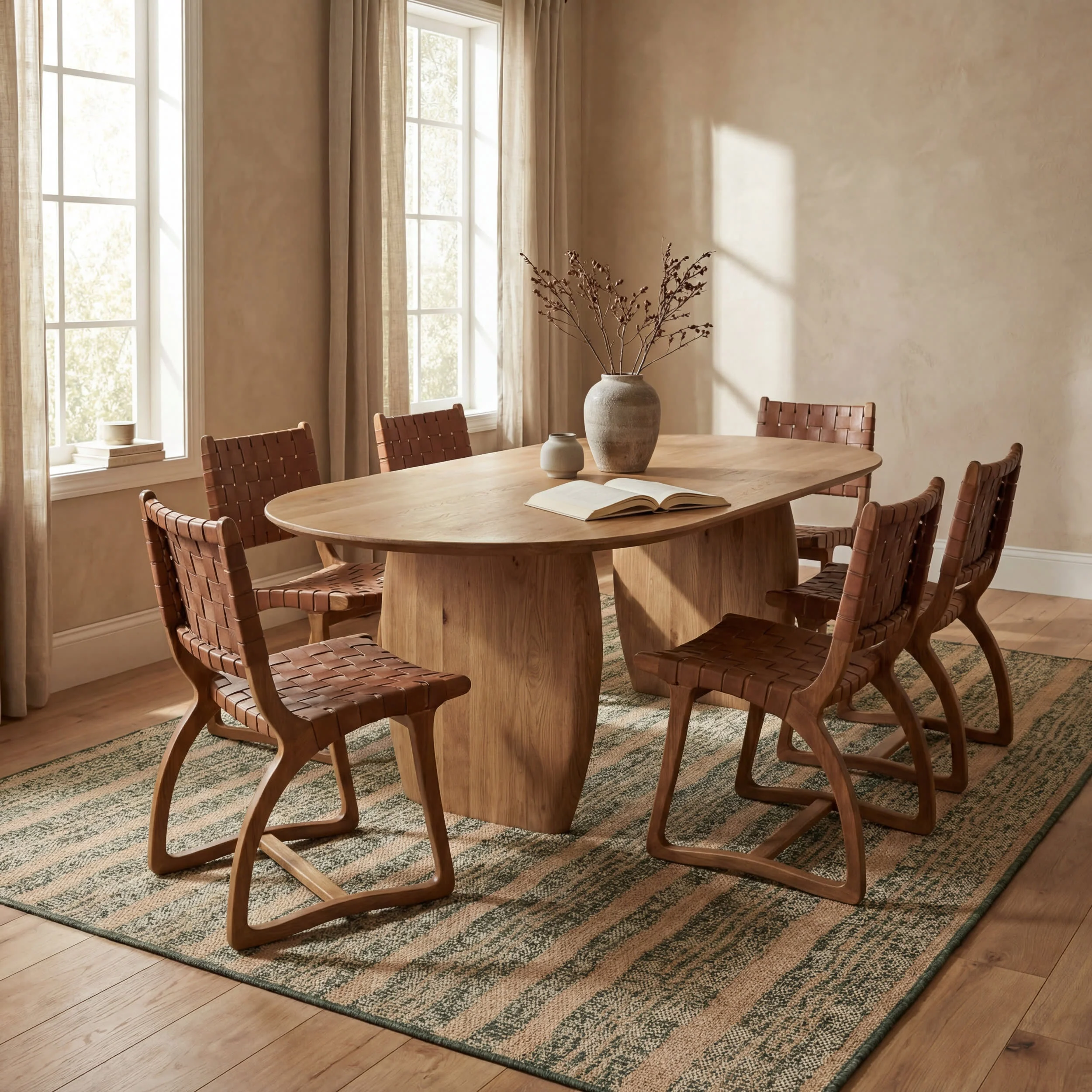 Auvrea Bohemian Abstract Indoor/Outdoor Rug | Green - Image 6