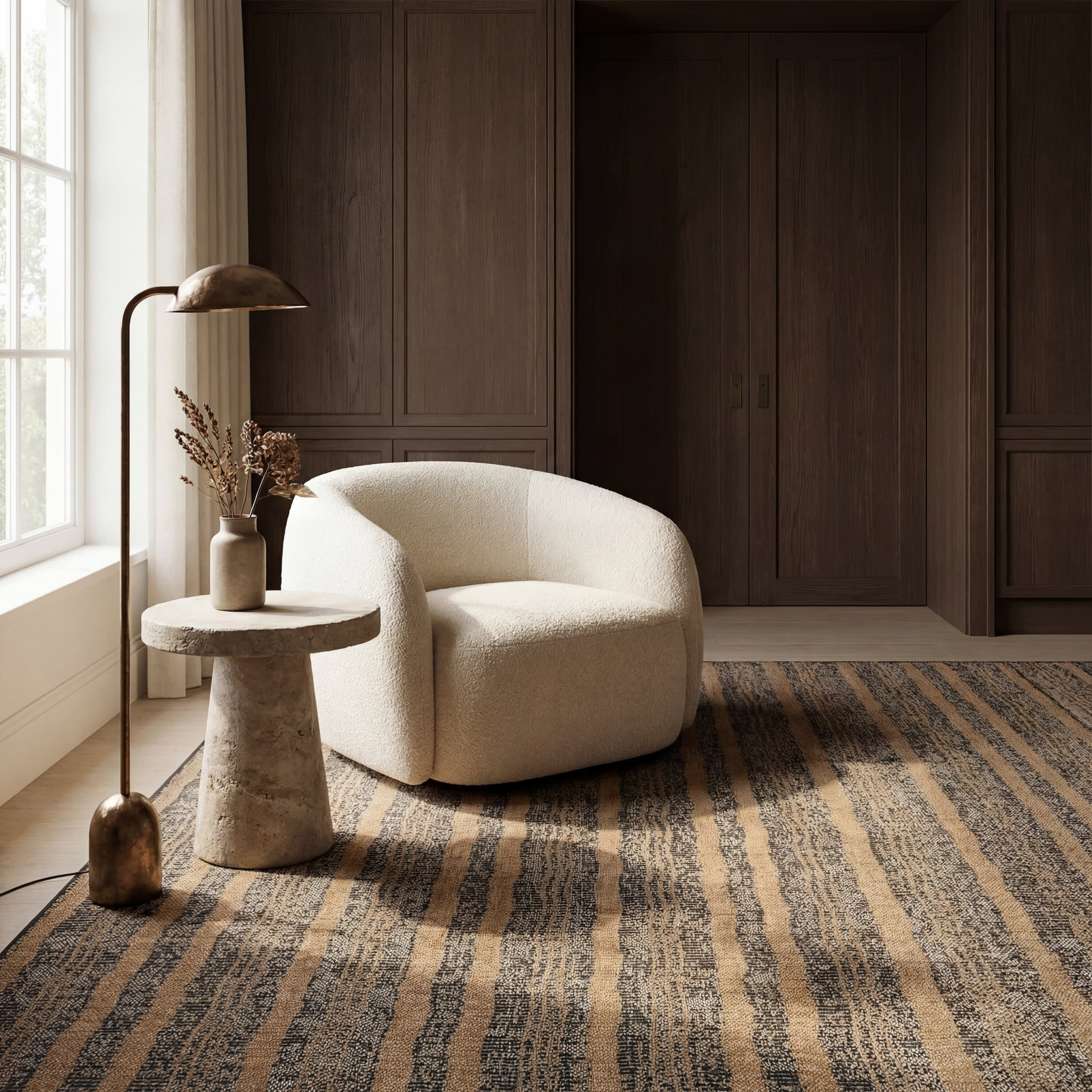 Auvrea Bohemian Abstract Indoor/Outdoor Rug | Grey - Image 5