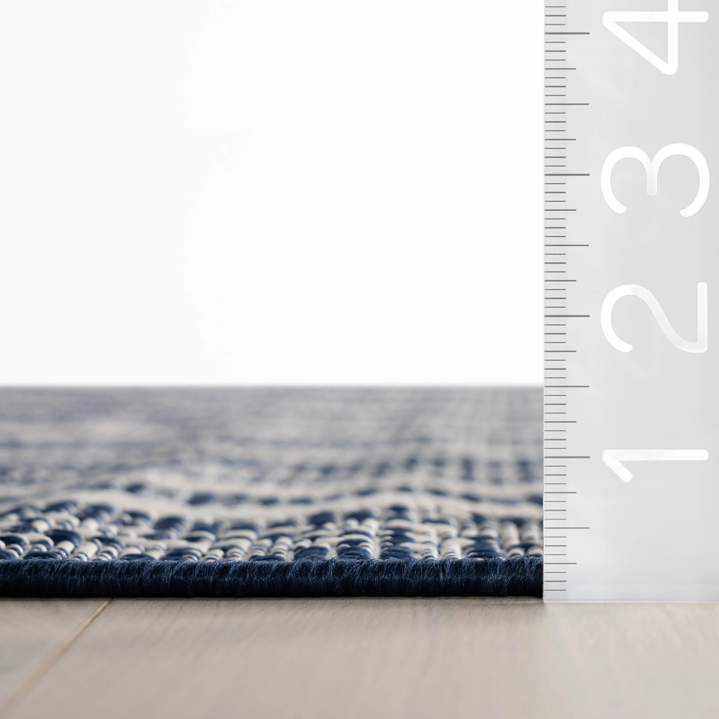 Auvrea Bohemian Abstract Indoor/Outdoor Rug | Navy - Image 4