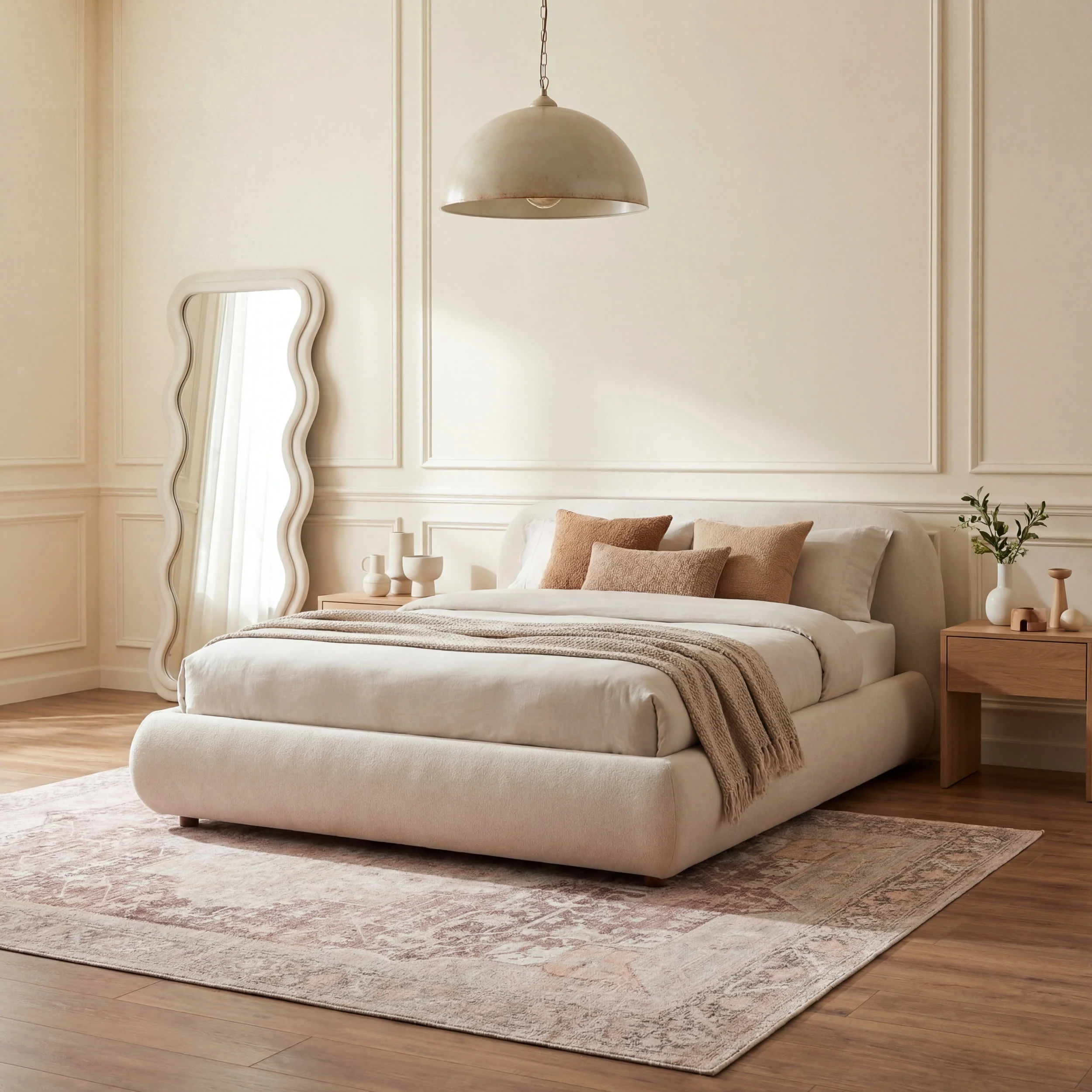 Ava Vintage Persian Spill Proof Washable Rug | Pale Pink - Image 10