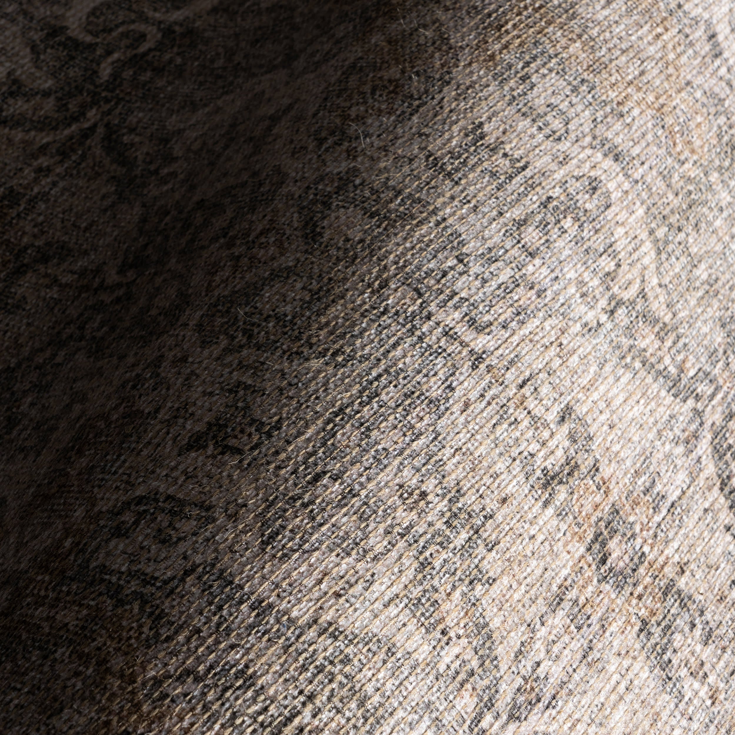 Avalon Antiqued Jute-Blend Rug | Dark Beige - Image 3