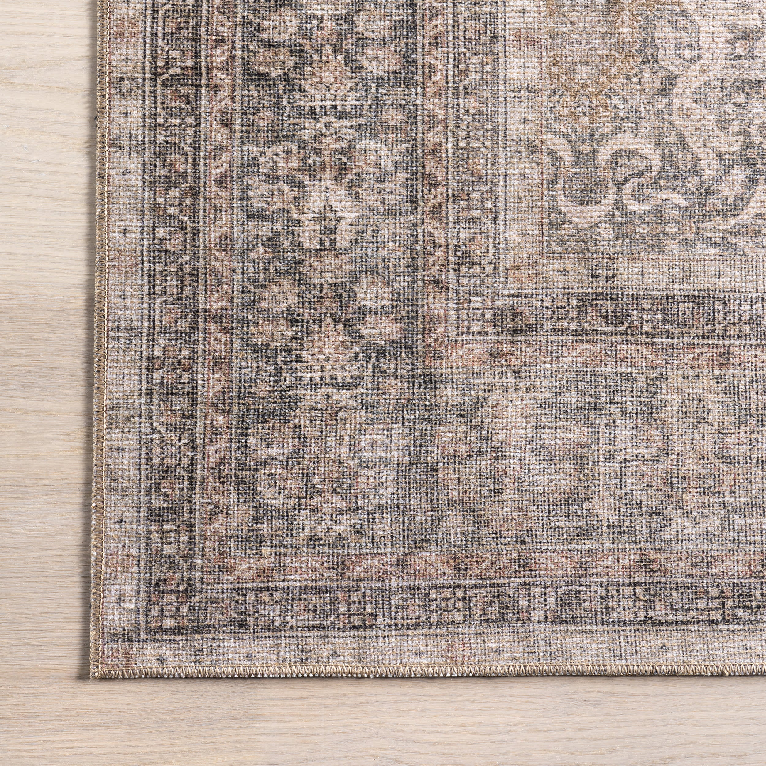 Avalon Antiqued Jute-Blend Rug | Dark Beige - Image 4
