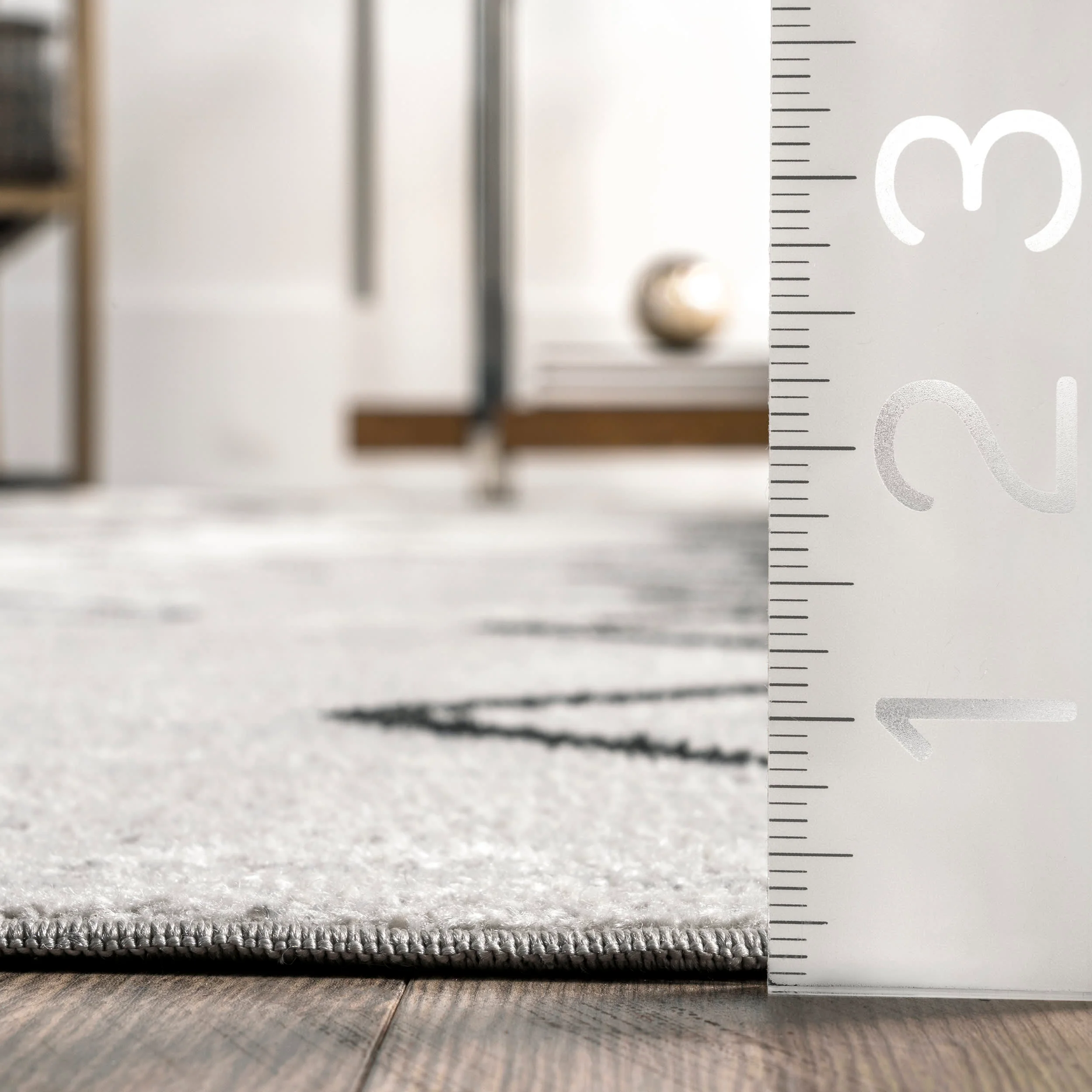 Avani Mural Washable Rug | Grey - Image 5