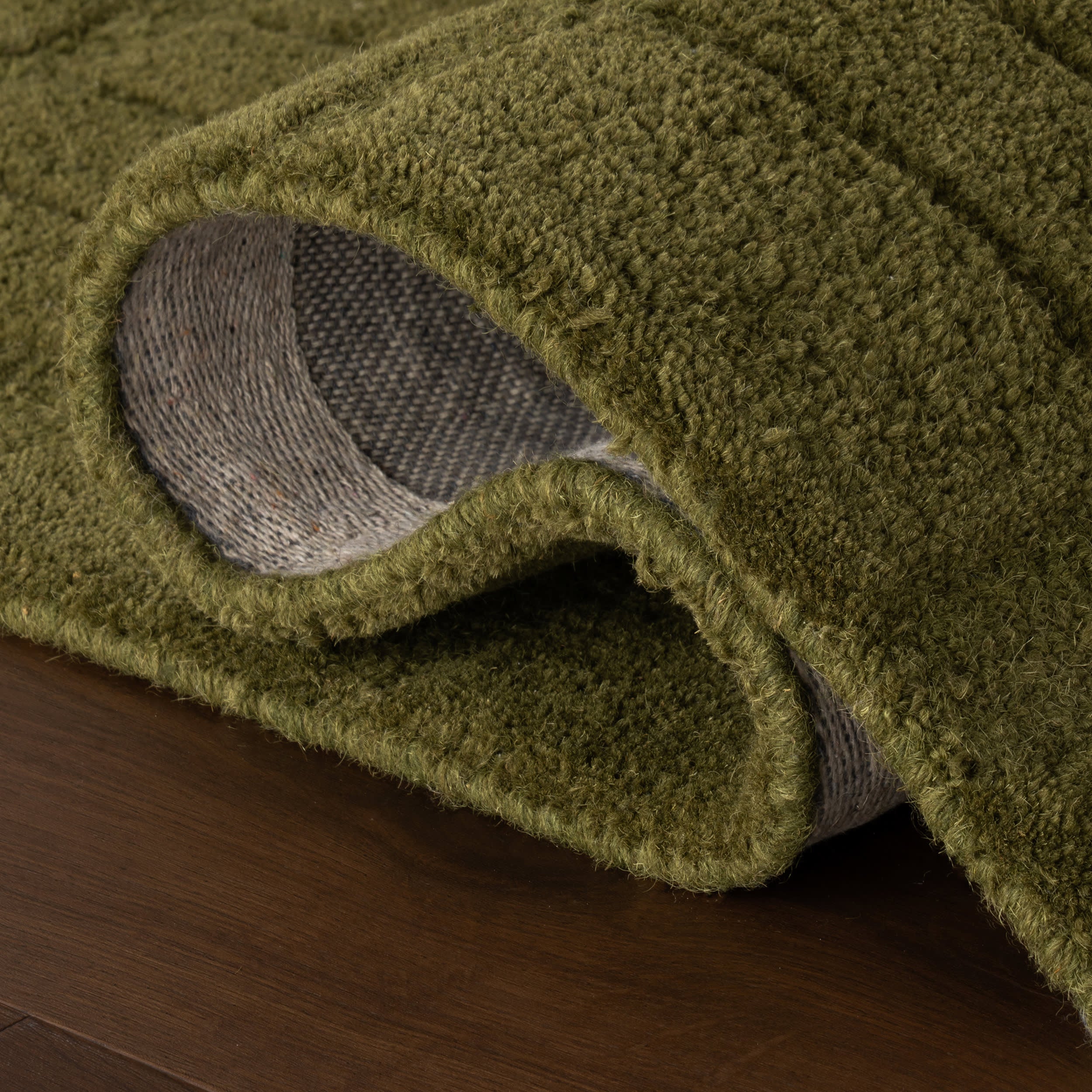 Avela Textured Abstract Rug | Green - Image 3