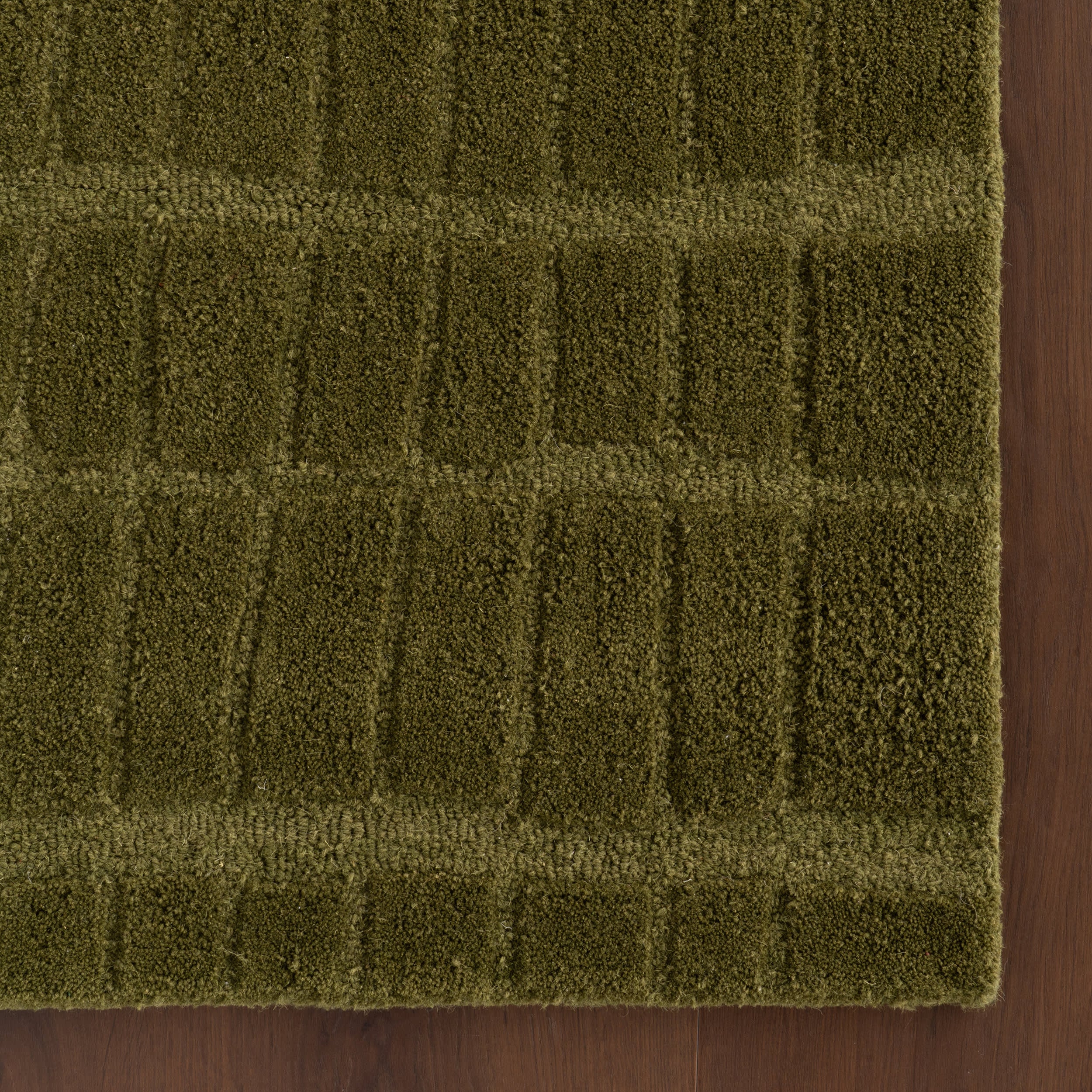 Avela Textured Abstract Rug | Green - Image 6
