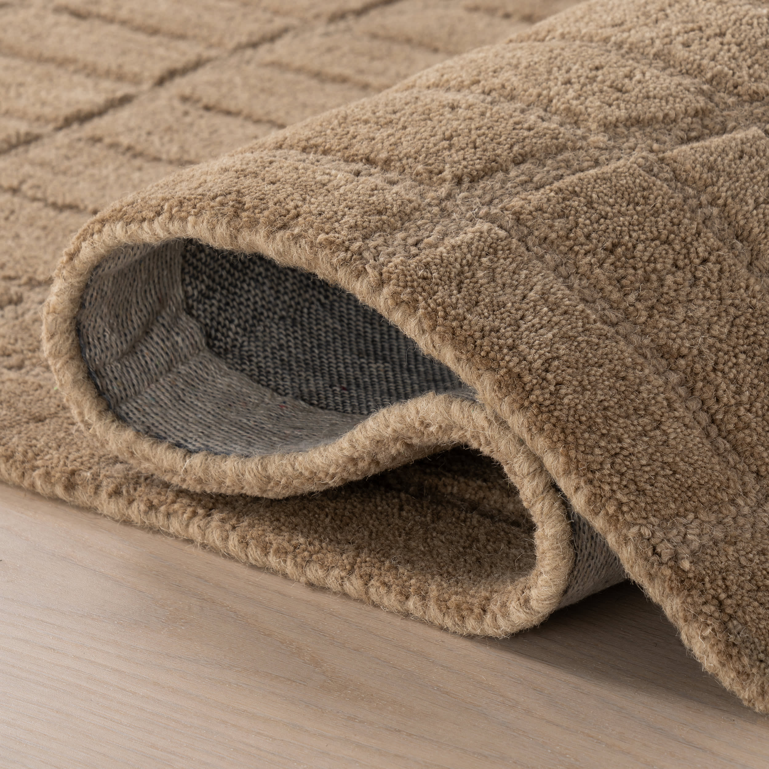 Avela Textured Abstract Rug | Beige - Image 3