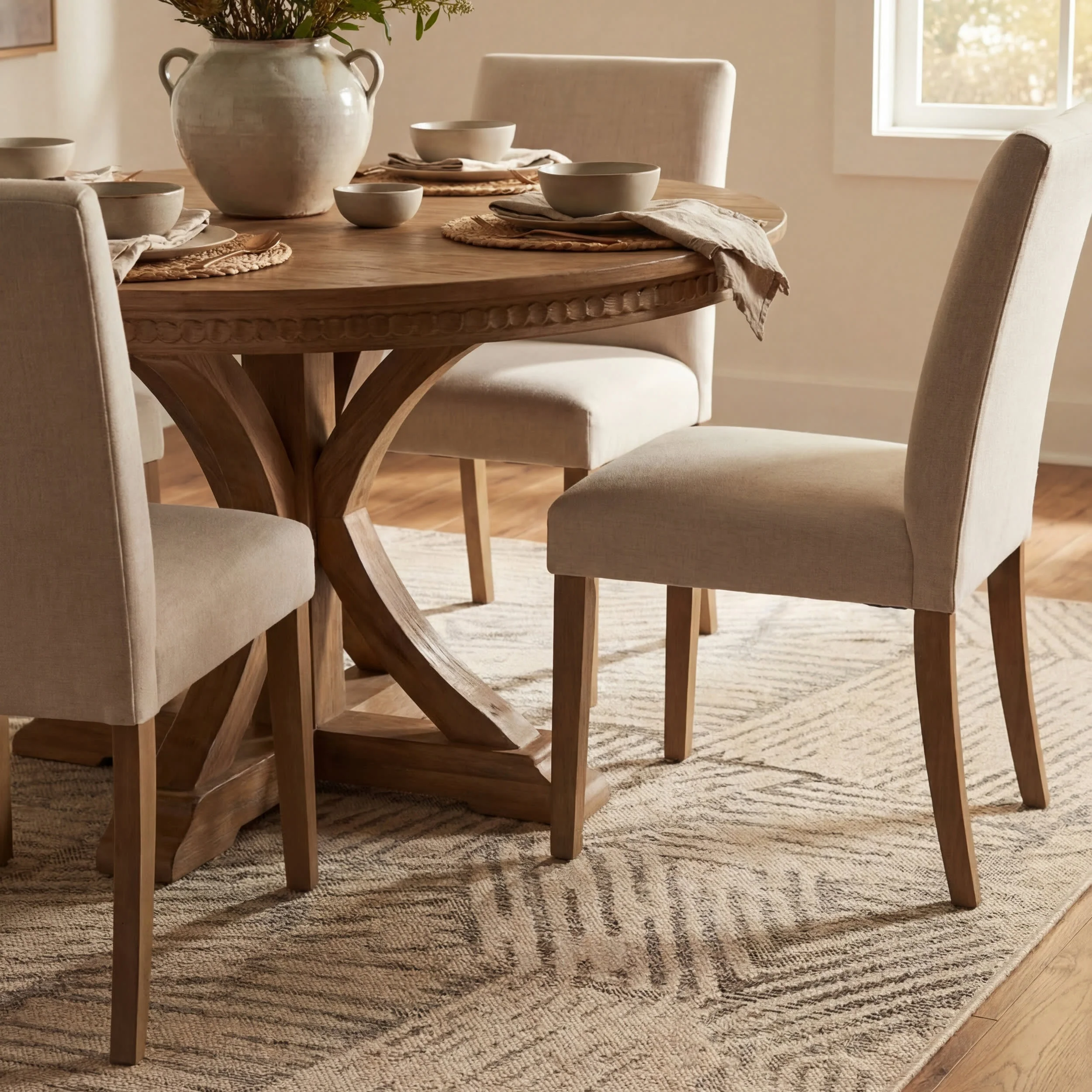 Aveline Transitional Abstract Indoor/Outdoor Rug | Sand - Image 7
