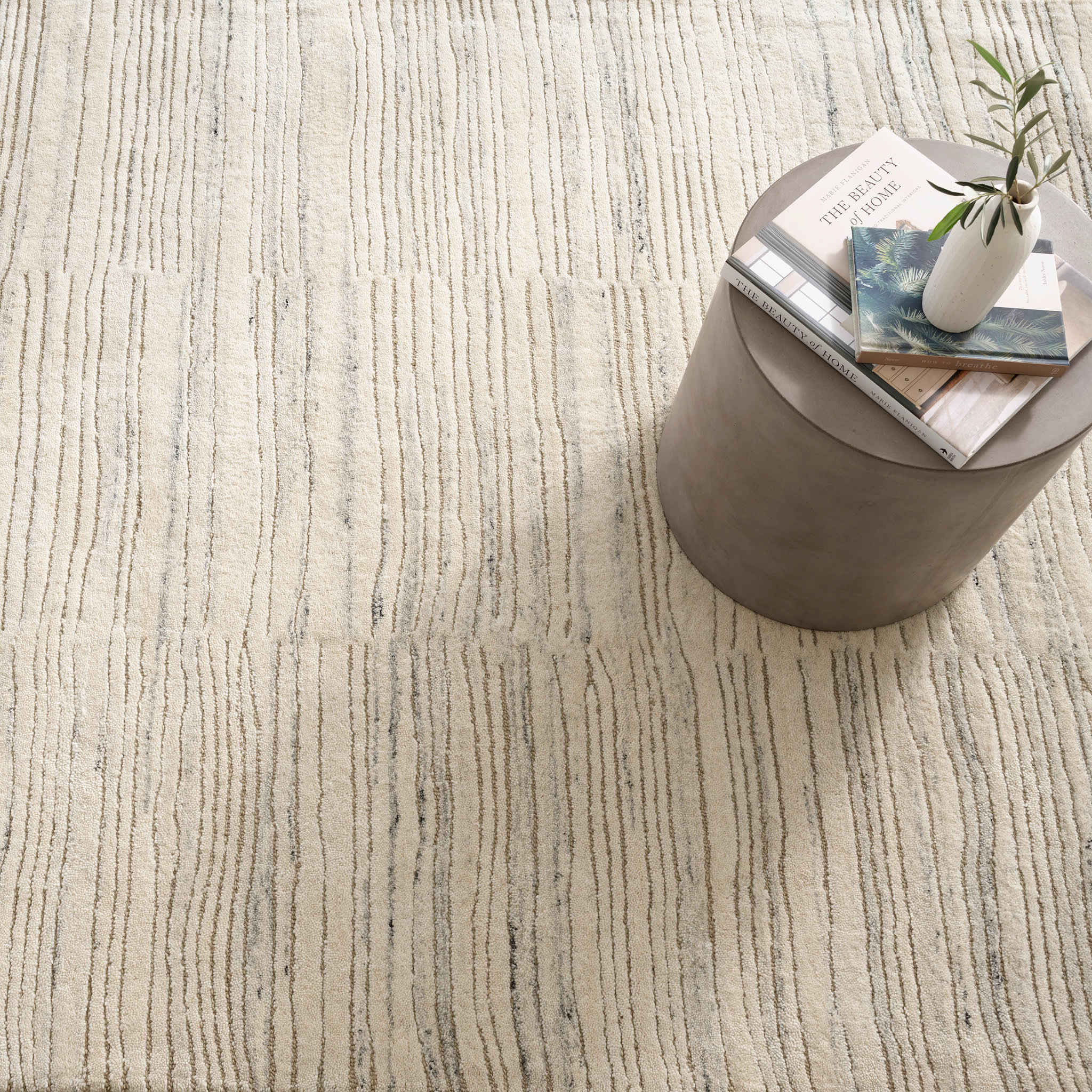 Avery Hand Tufted Wool Rug | Oatmeal - Image 4