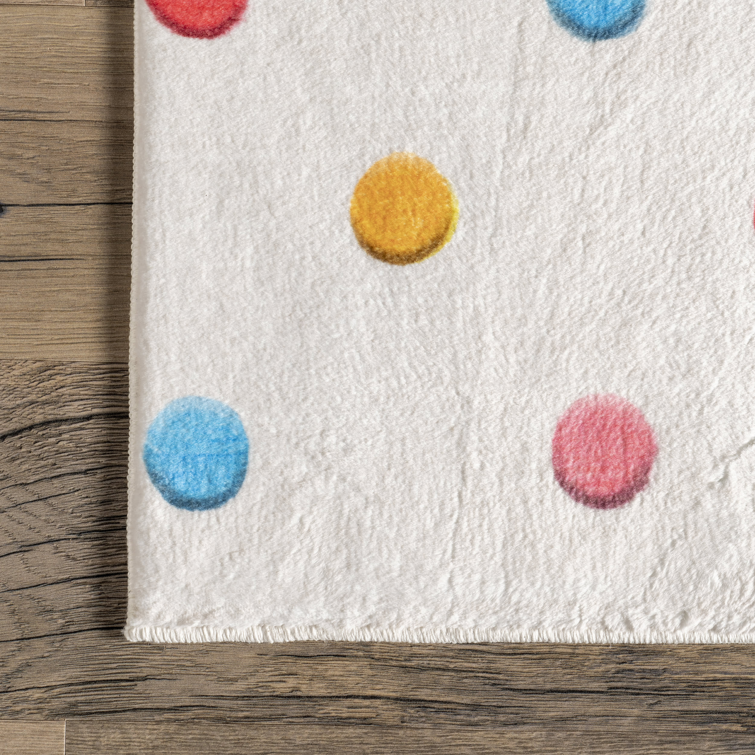 Aviva Kids Washable Dotted Rug | Multicolor - Image 3