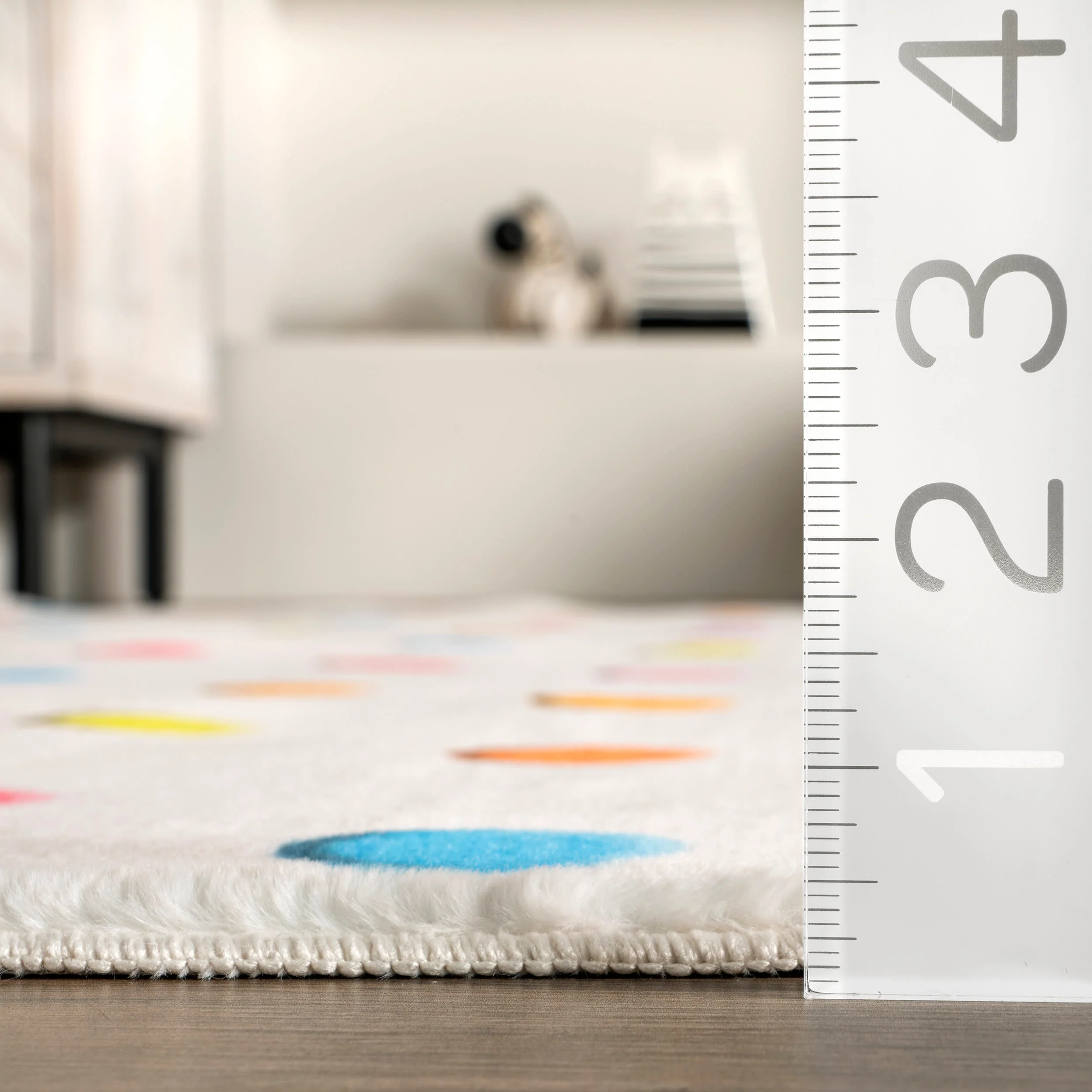 Aviva Kids Washable Dotted Rug | Multicolor - Image 5
