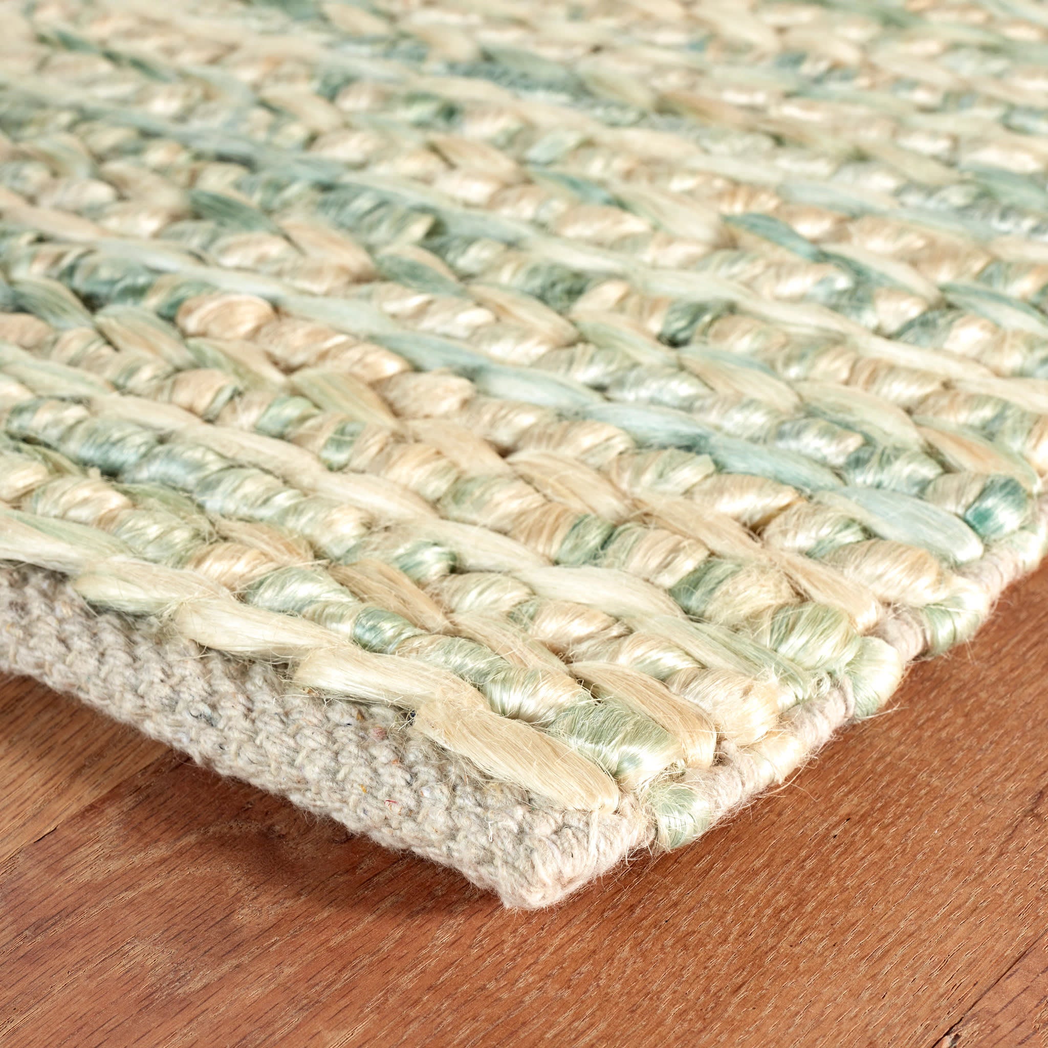 Avril Handwoven Jute Rug | Sky - Image 4