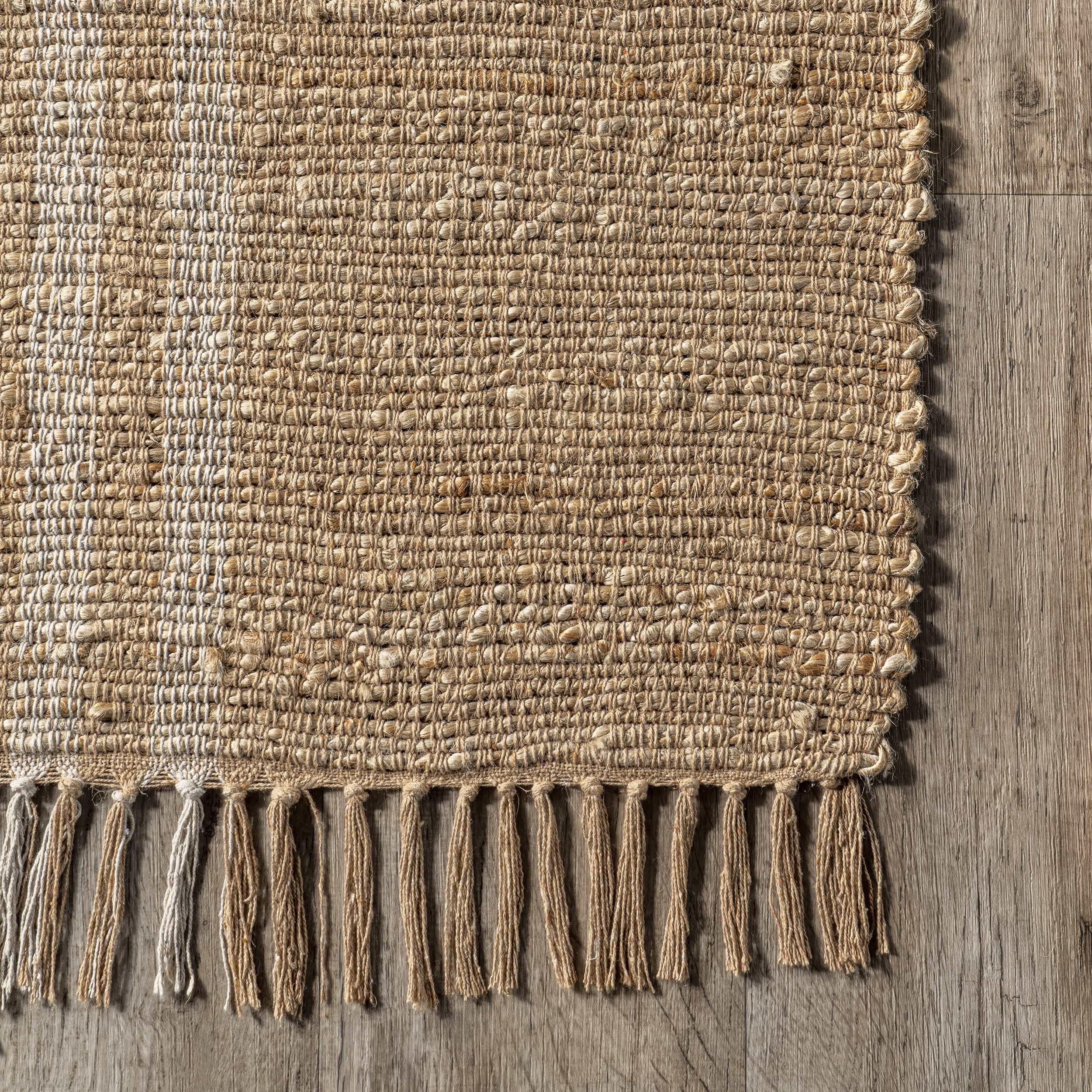 Avril Striped Jute Rug | Natural - Image 3