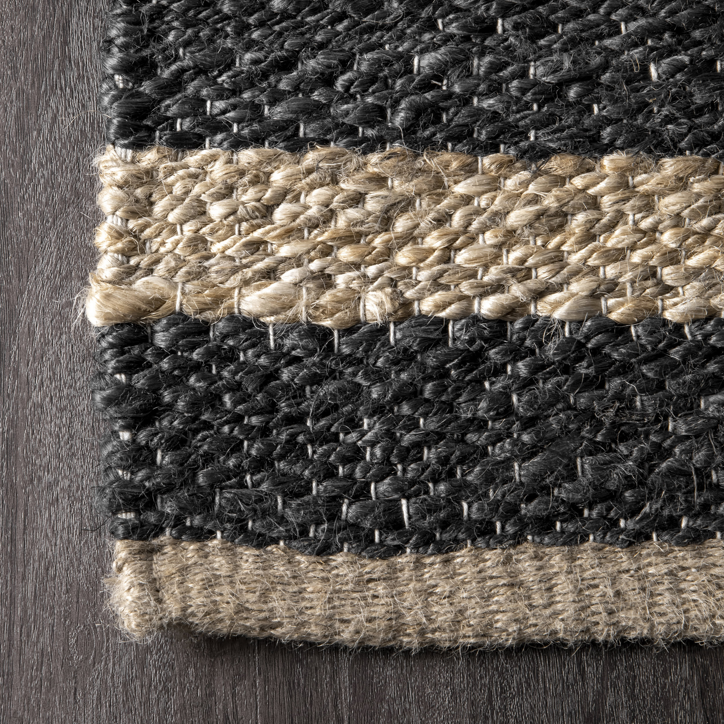 Awning Stripes Rug | Charcoal - Image 3