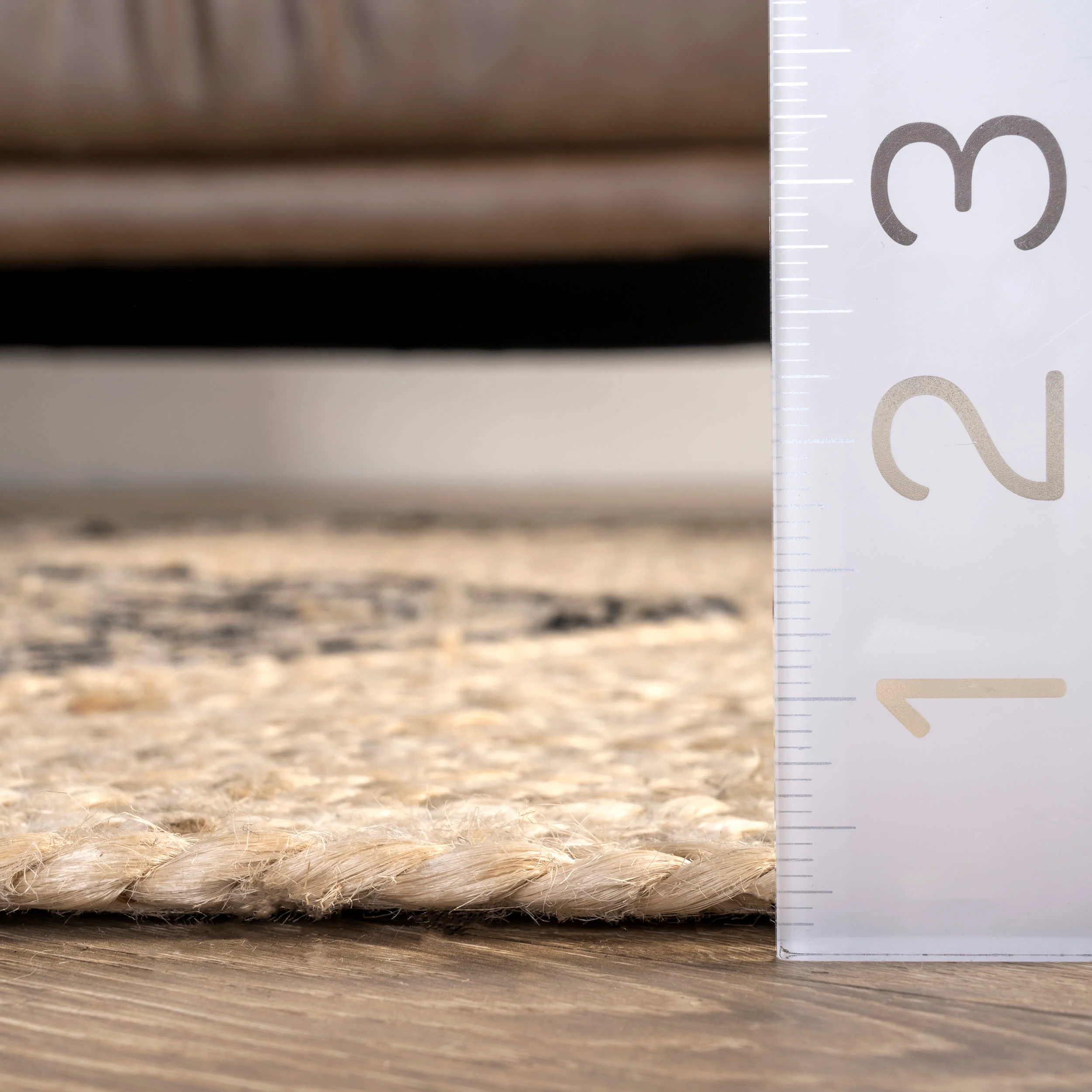 Axel Diamond Jute Rug | Natural - Image 4
