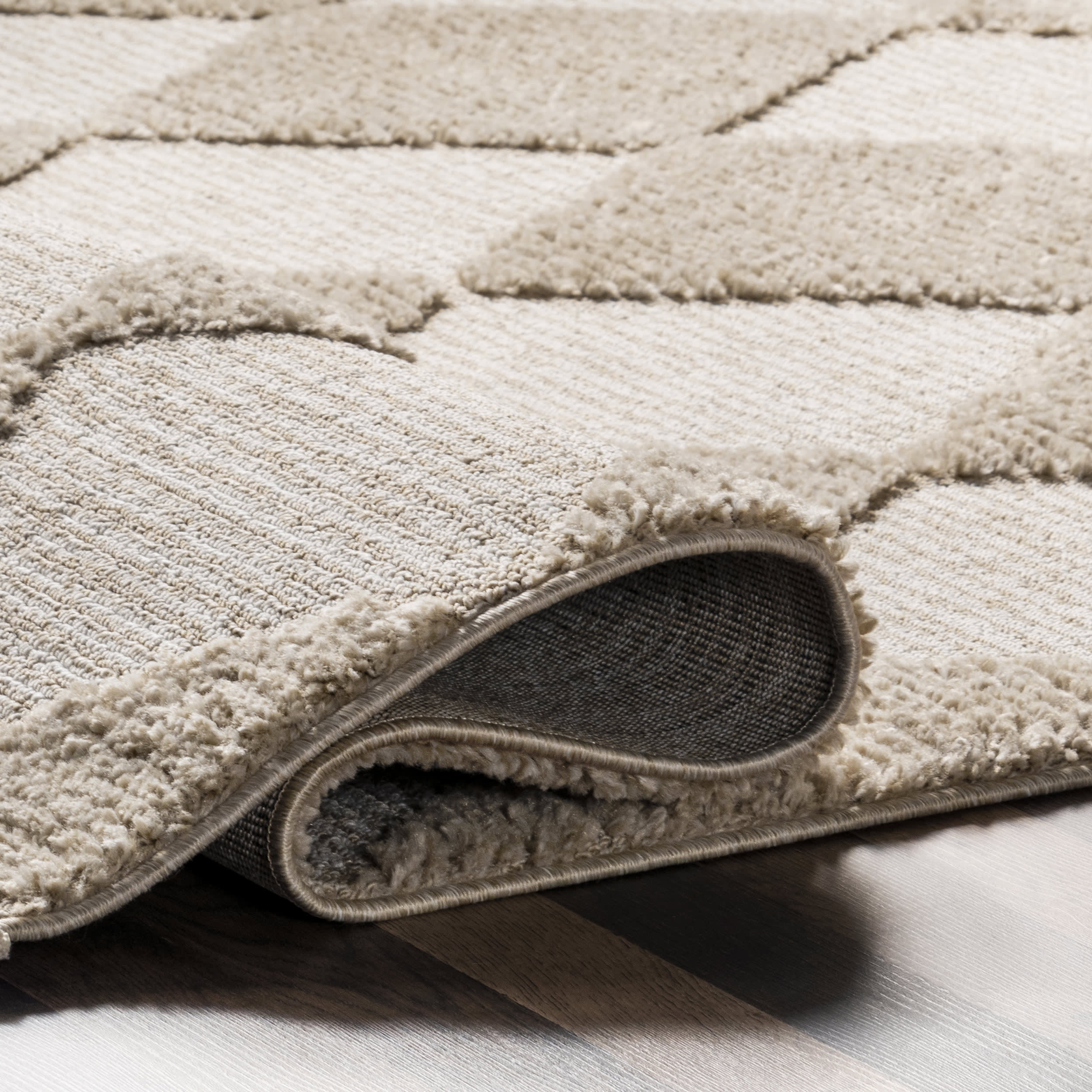 Aylin Diamond Tasseled Rug | Beige - Image 10