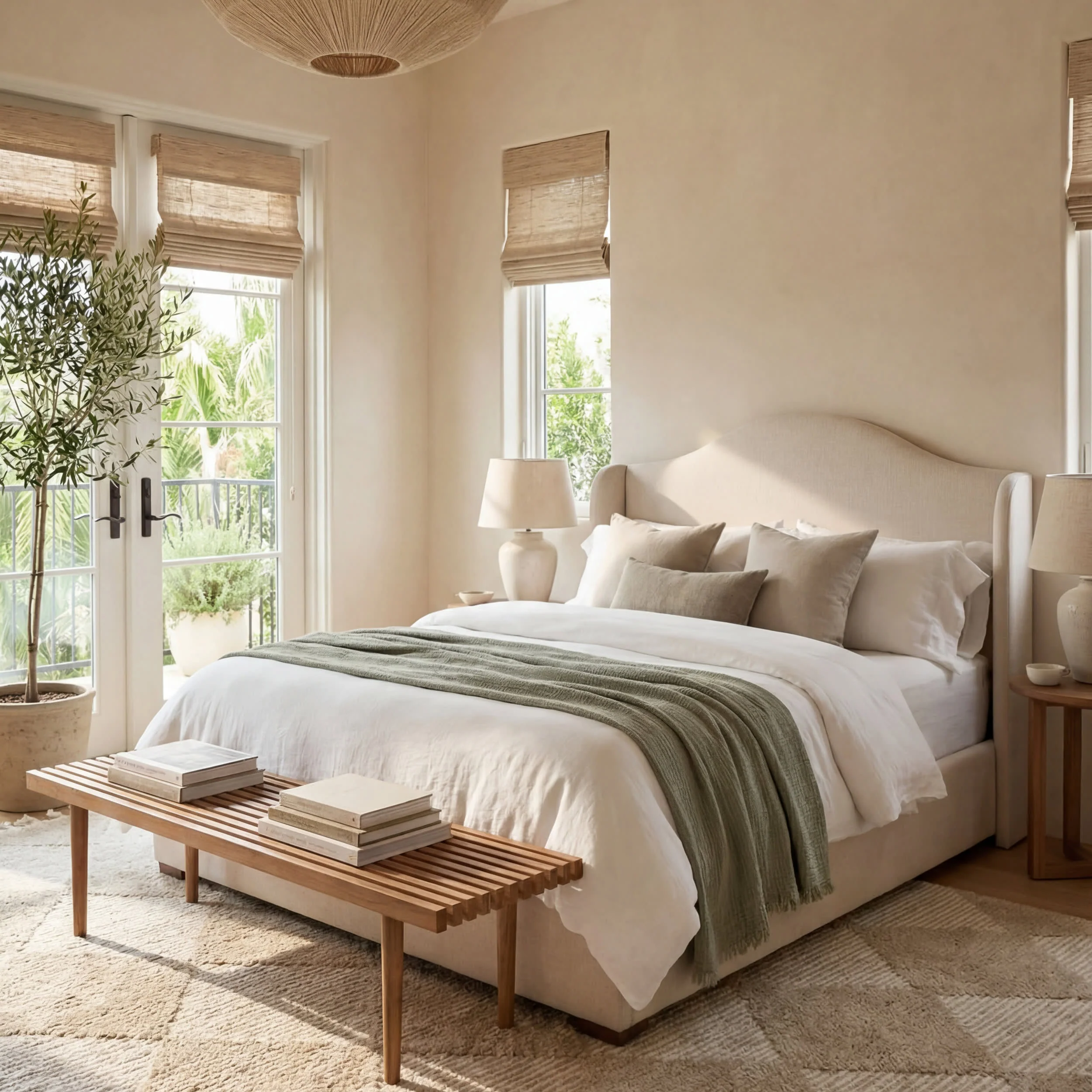 Aylin Diamond Tasseled Rug | Beige - Image 9