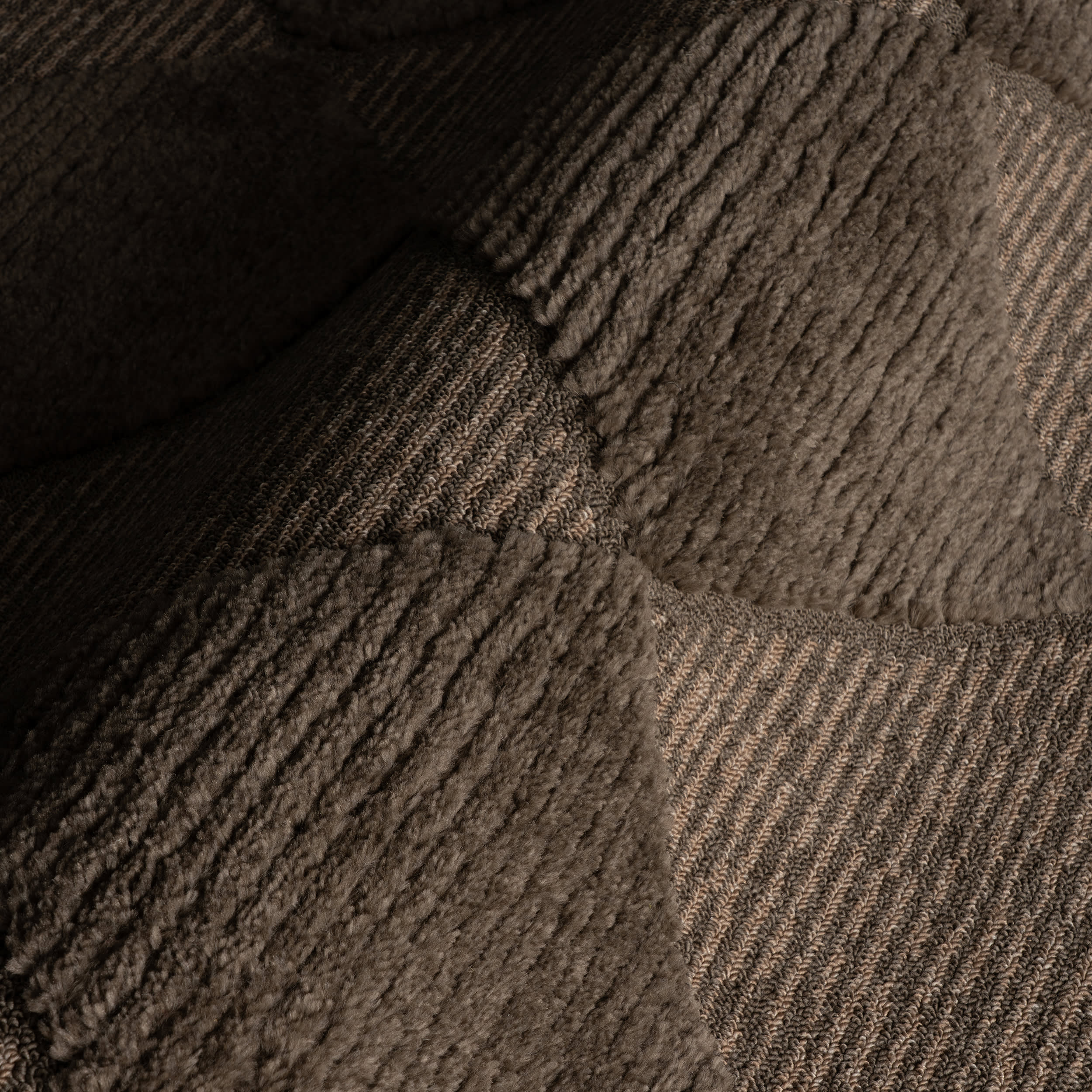 Aylin Diamond Tasseled Rug | Brown - Image 3