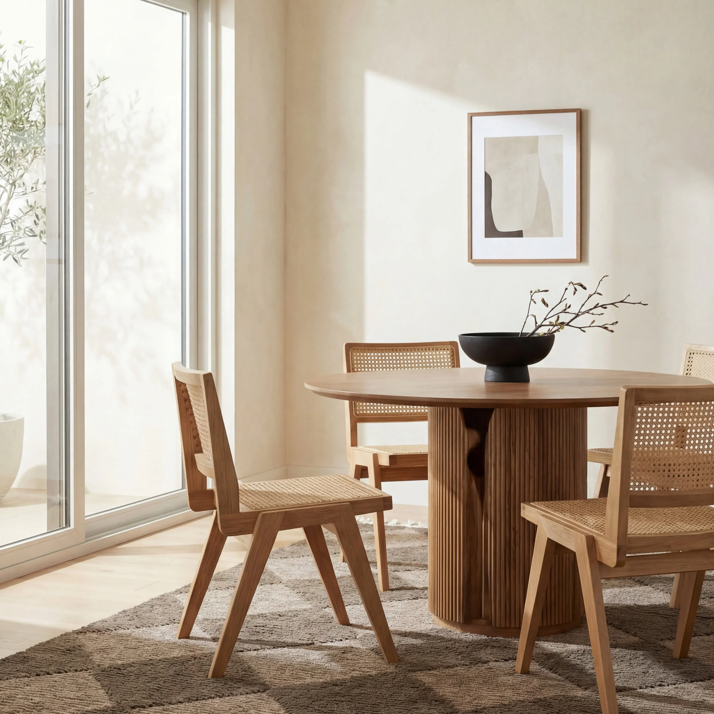 Aylin Diamond Tasseled Rug | Brown - Image 7