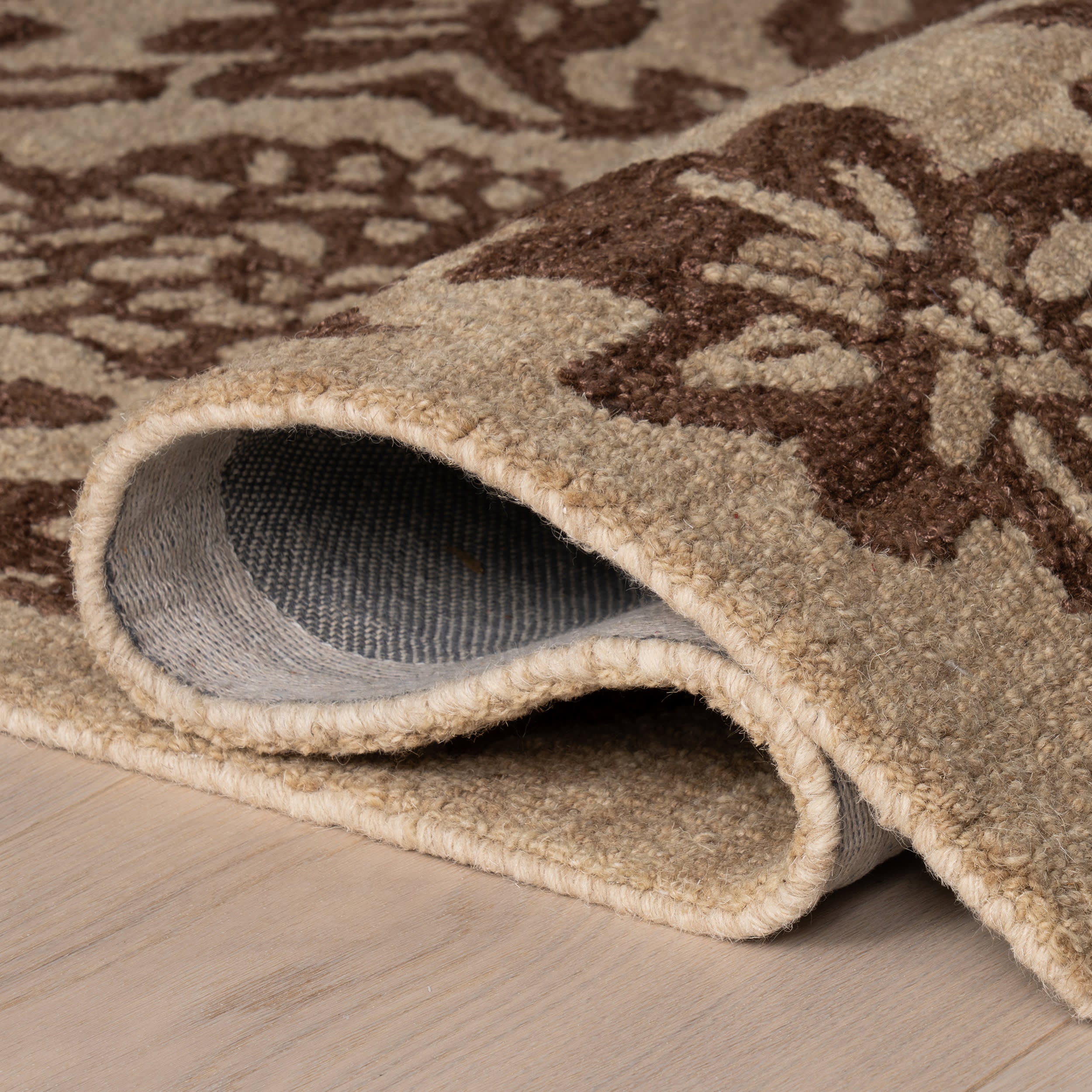 Ayloh Transitional Floral and Paisley Rug | Brown - Image 7