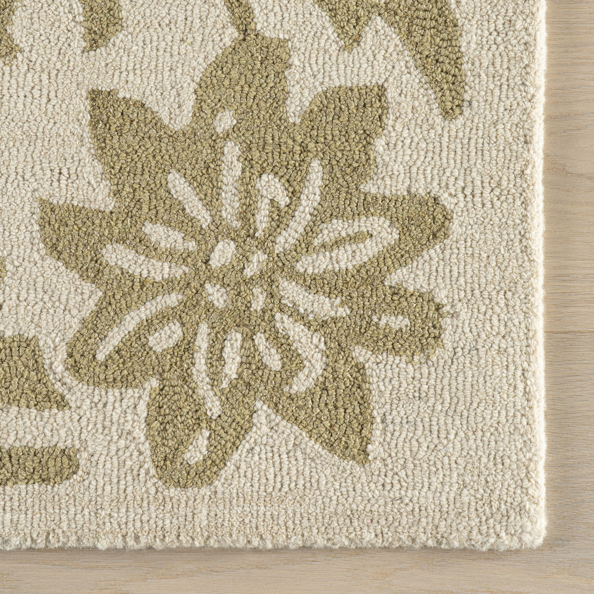 Ayloh Transitional Floral and Paisley Rug | Olive - Image 4