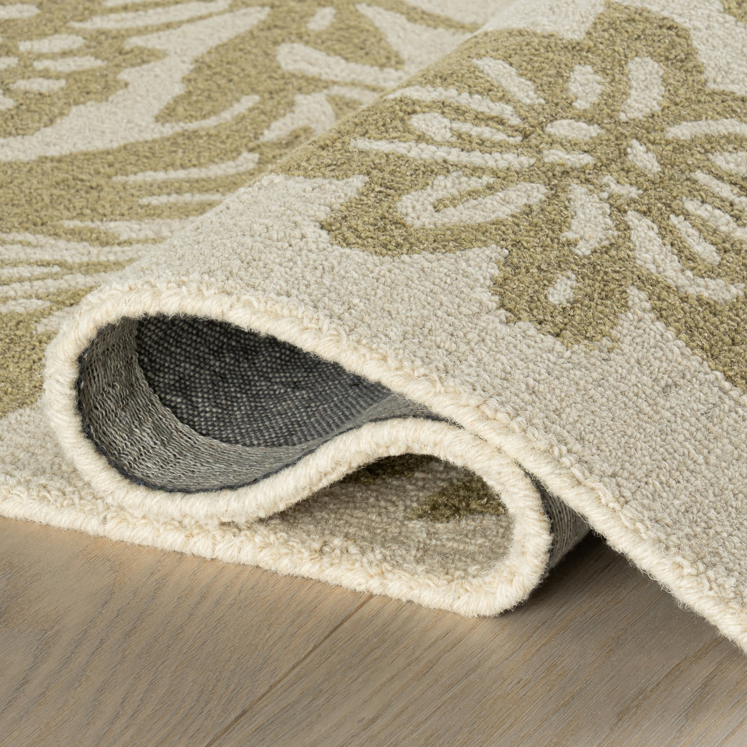 Ayloh Transitional Floral and Paisley Rug | Olive - Image 8