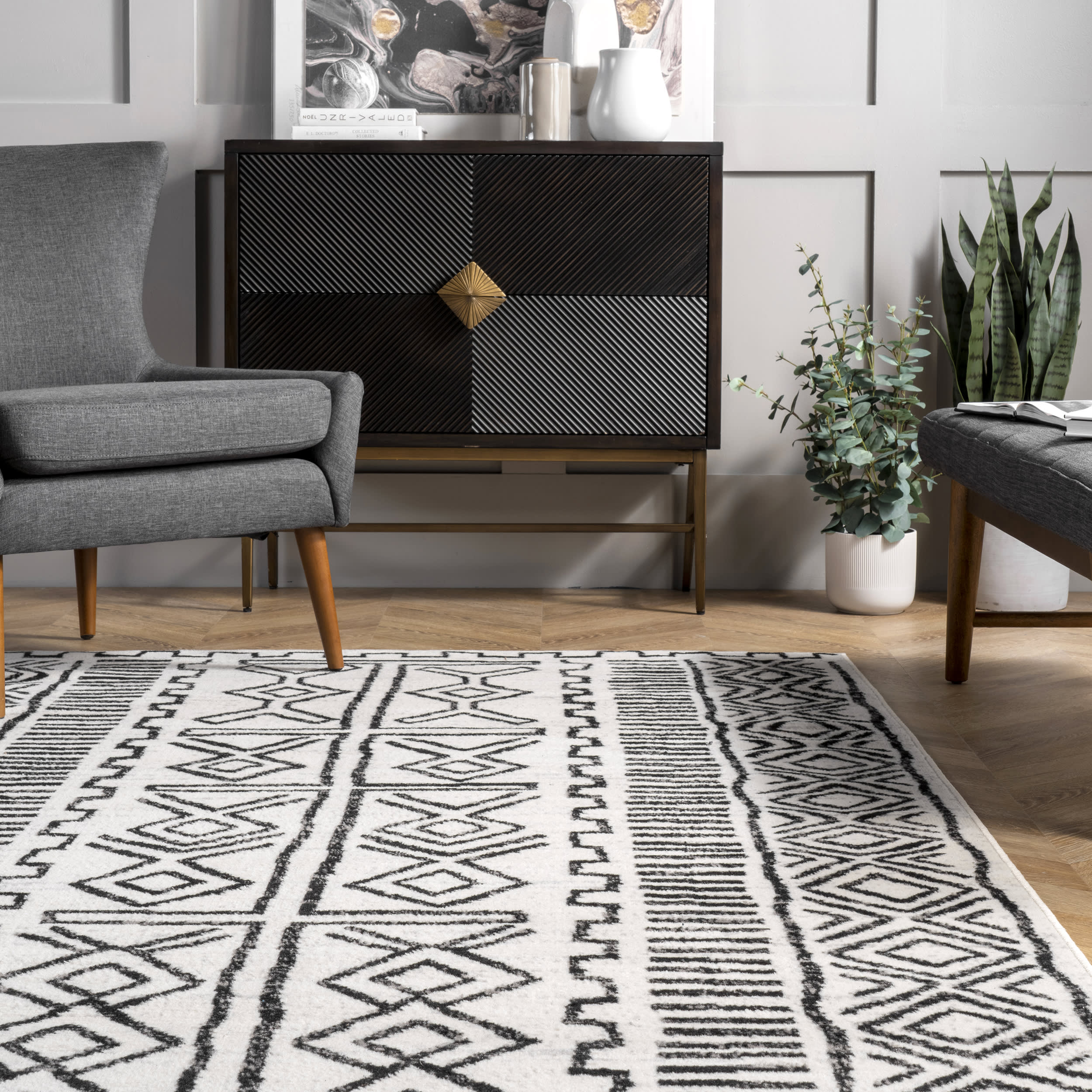 Aztec Legacy Rug | Grey - Image 4