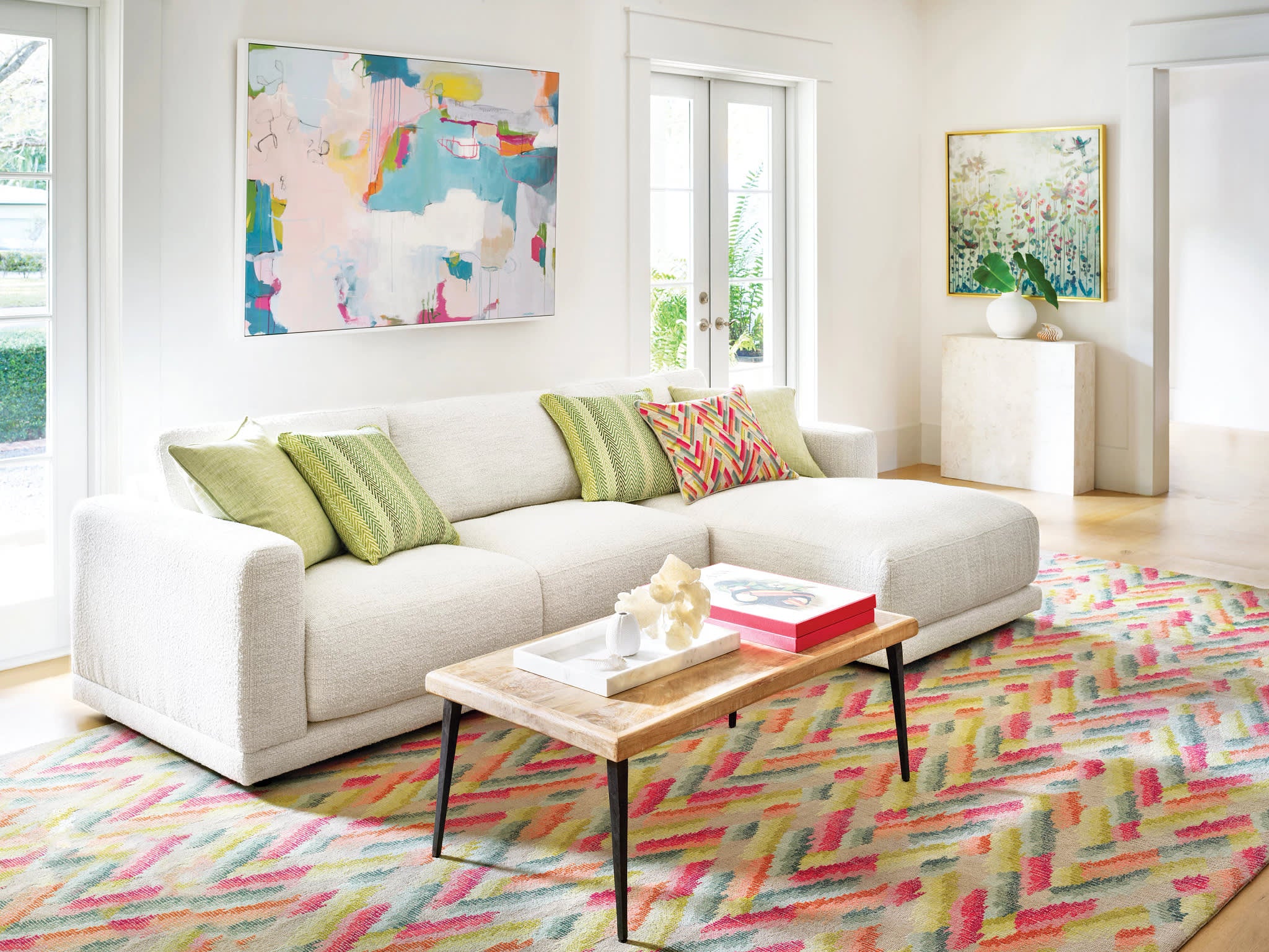 Azura Hand Tufted Wool Rug | Multi - Image 2
