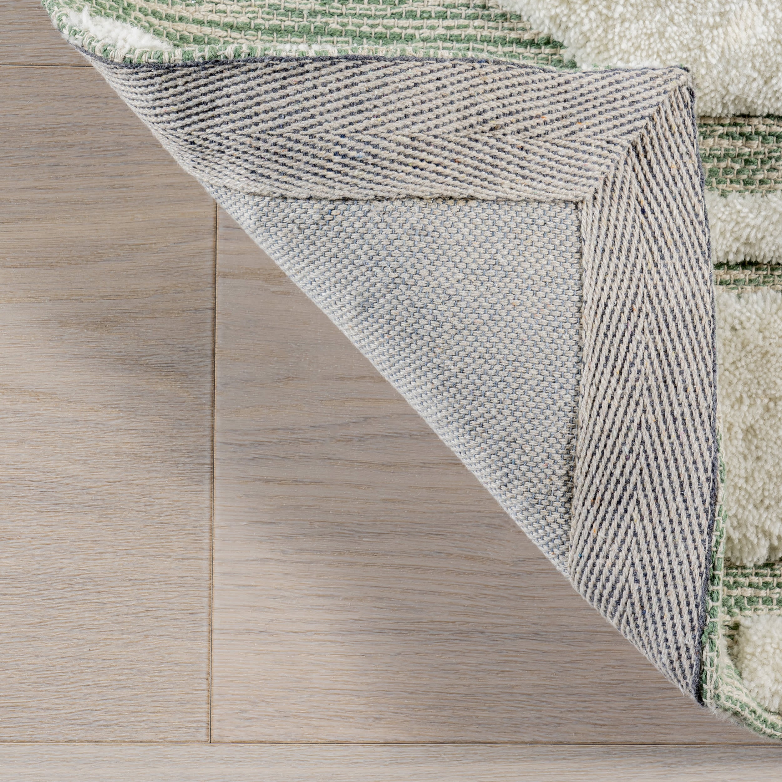 Babai New Zealand Wool Rug | Green - Image 6
