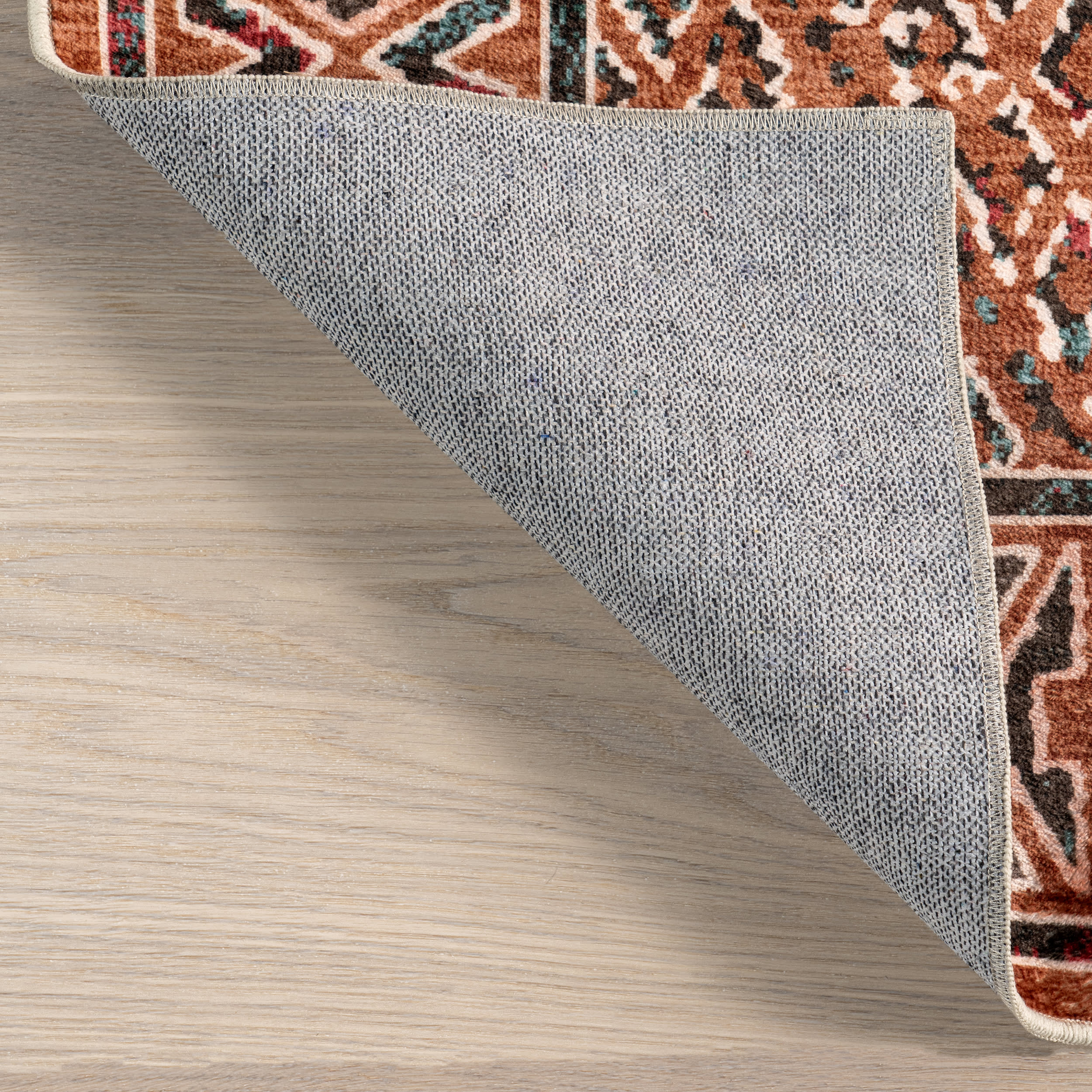 Bagmati Washable Rug | Orange - Image 5
