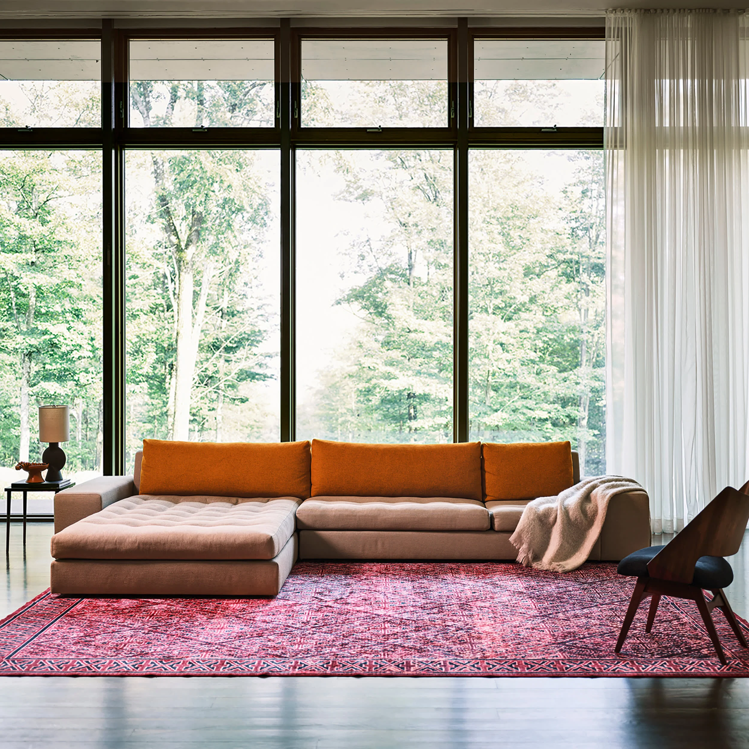 Bagmati Washable Rug | Pink - Image 2