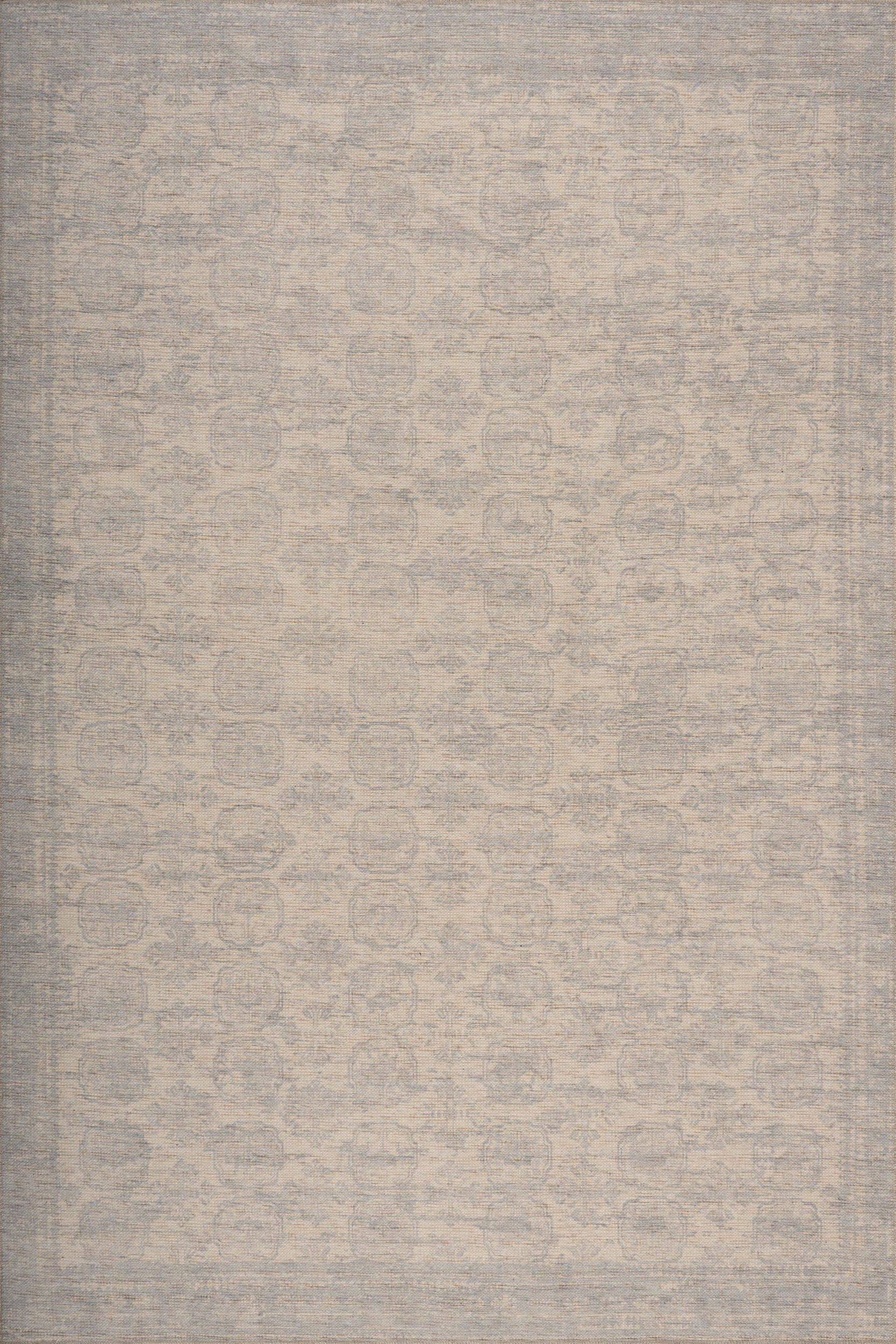 Bahira Traditional Floral Washable Rug | Blue