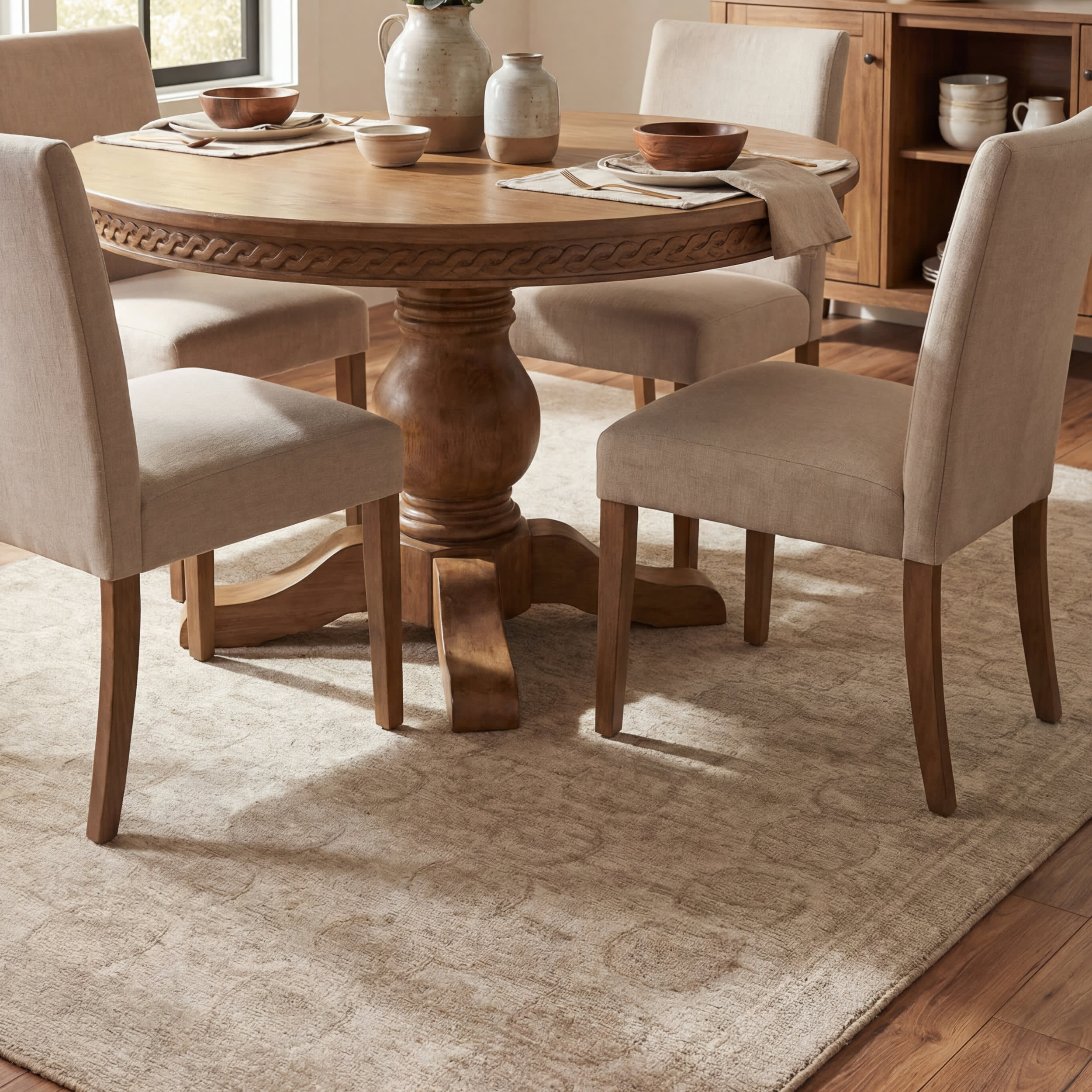 Bahira Traditional Floral Washable Rug | Green - Image 7