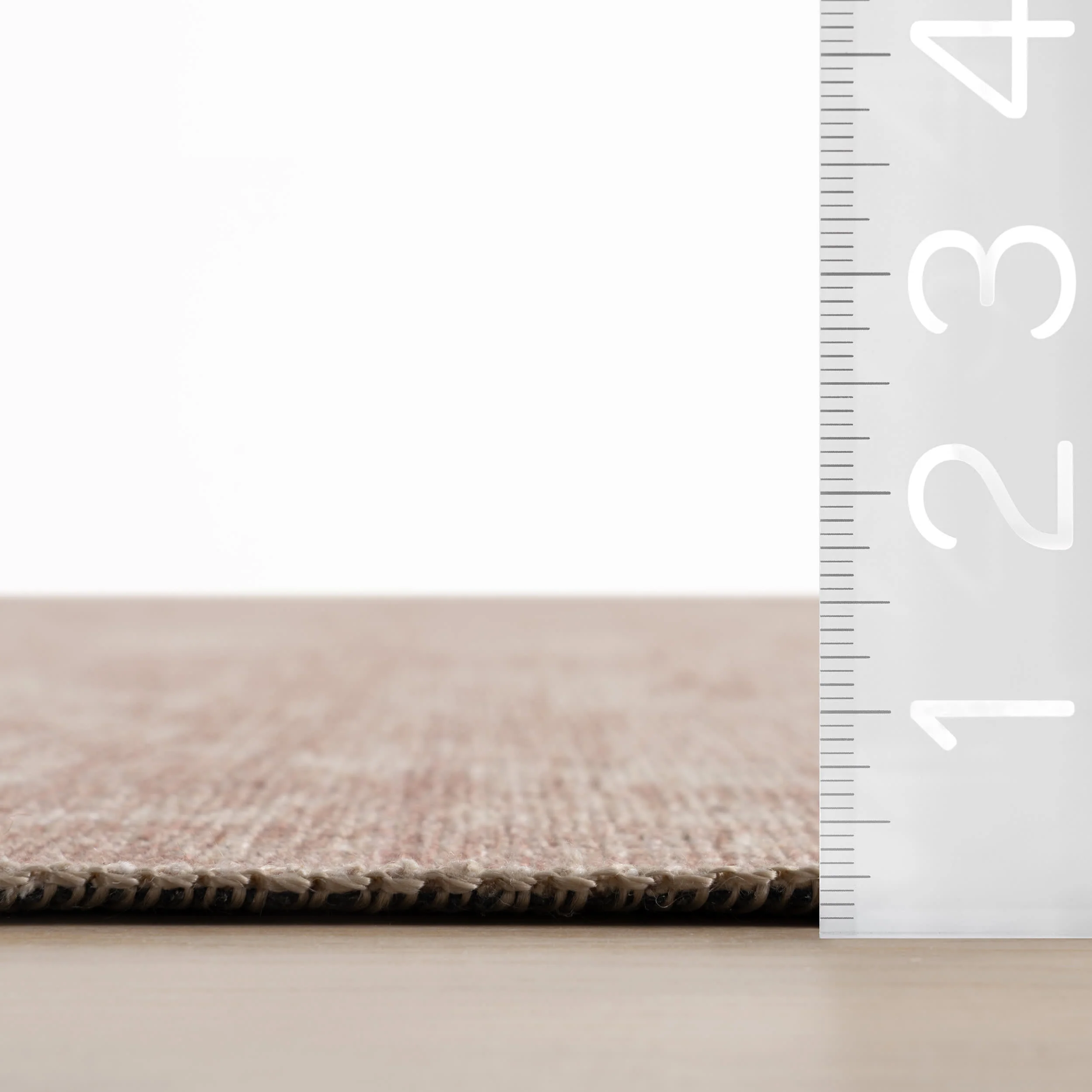 Bahira Traditional Floral Washable Rug | Peach - Image 6