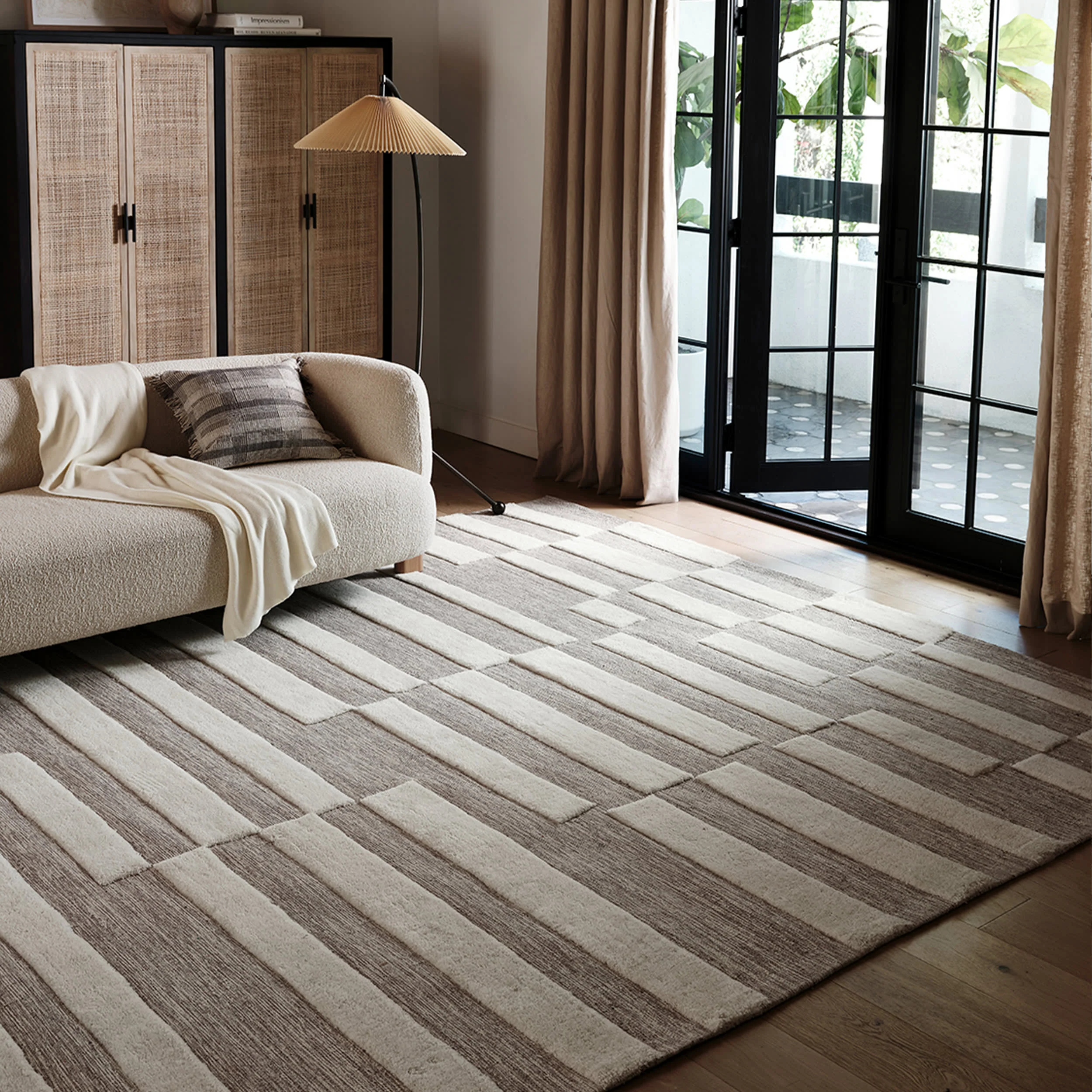 Baja Broken Stripe Rug | Ivory - Image 2