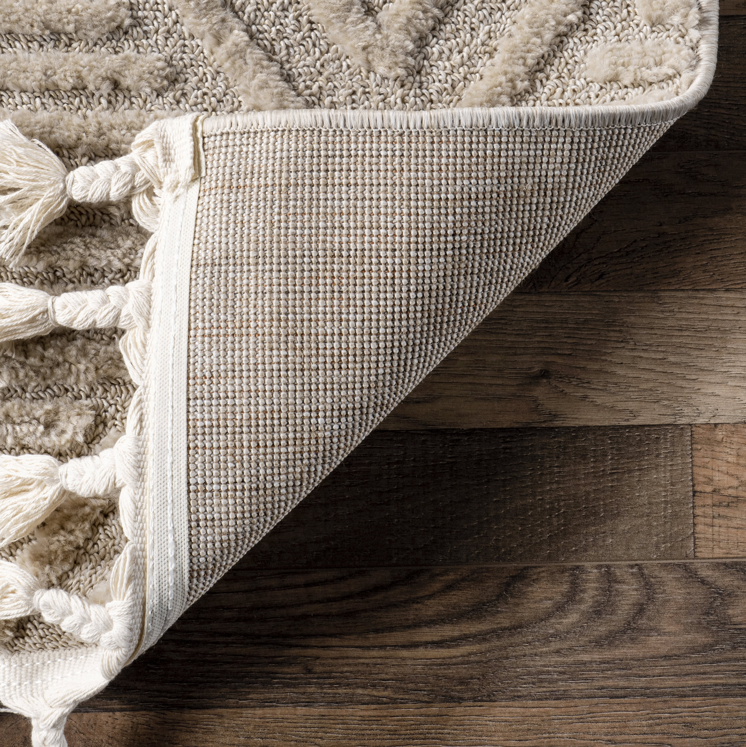 Balboa Textured Tile Rug | Beige - Image 5