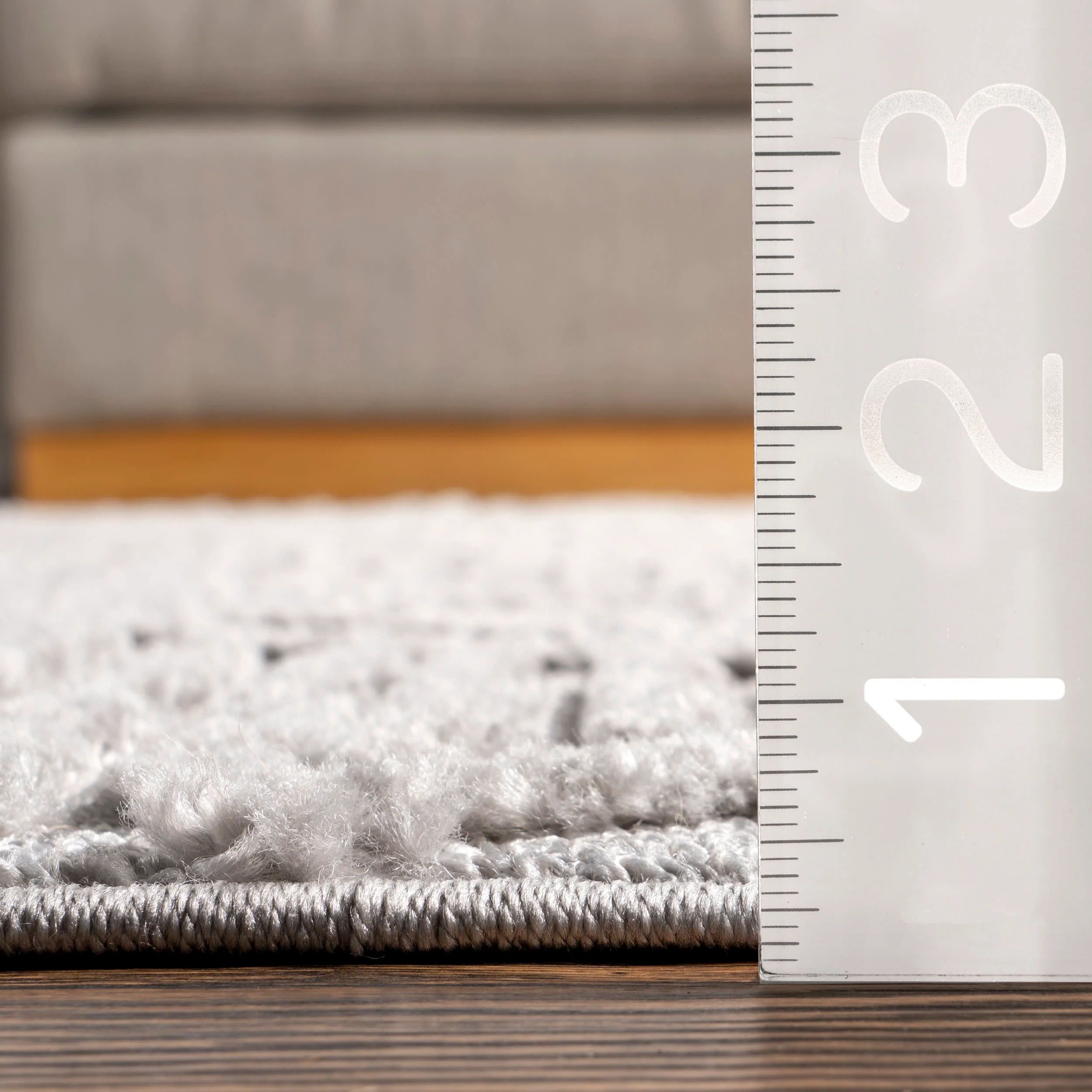 Balboa Textured Tile Rug | Grey - Image 4