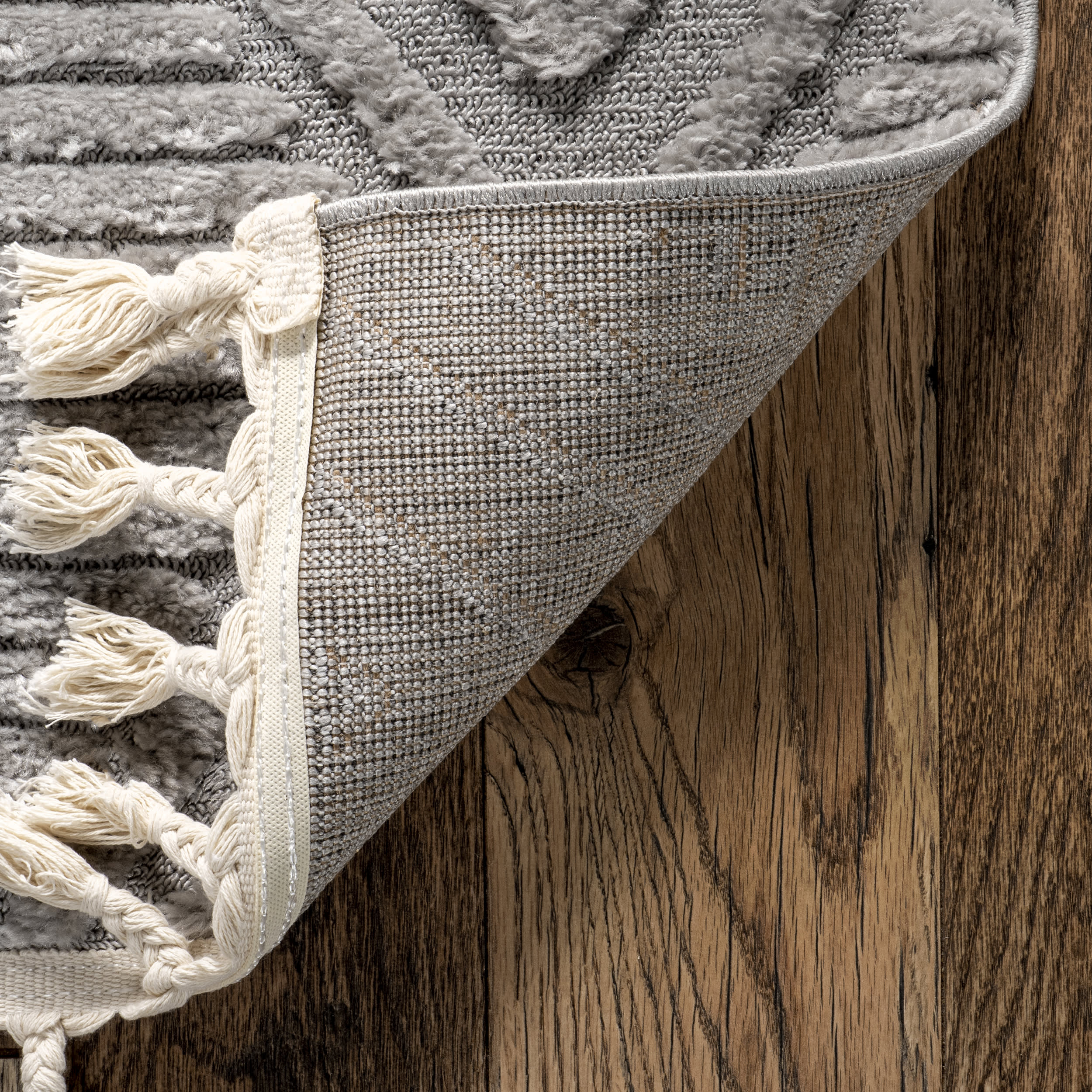 Balboa Textured Tile Rug | Grey - Image 5