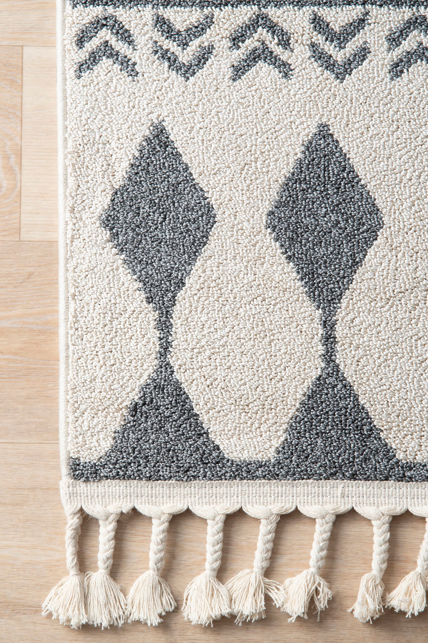 Banded Indoor/Outdoor Rug | Beige - Image 3