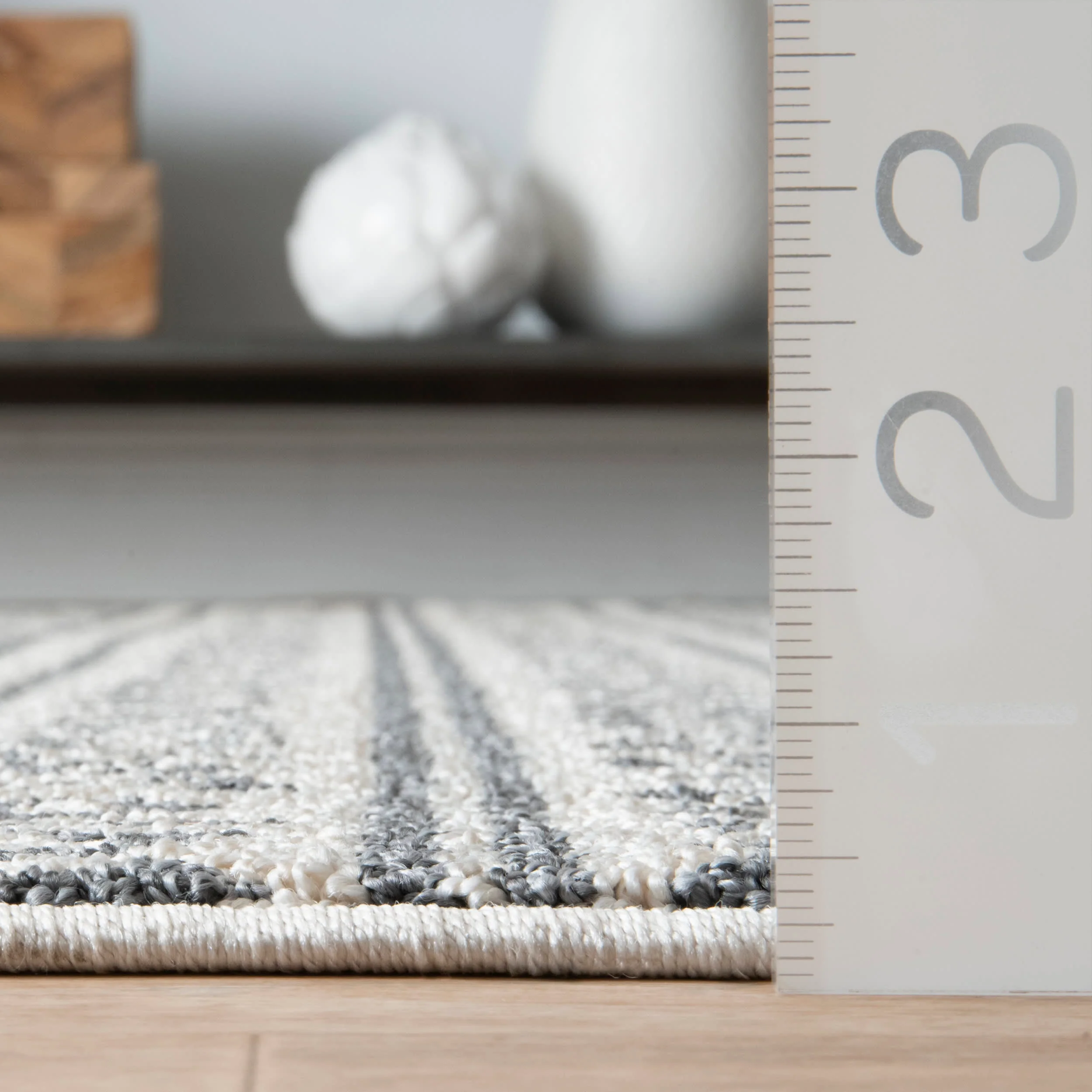 Banded Indoor/Outdoor Rug | Beige - Image 4