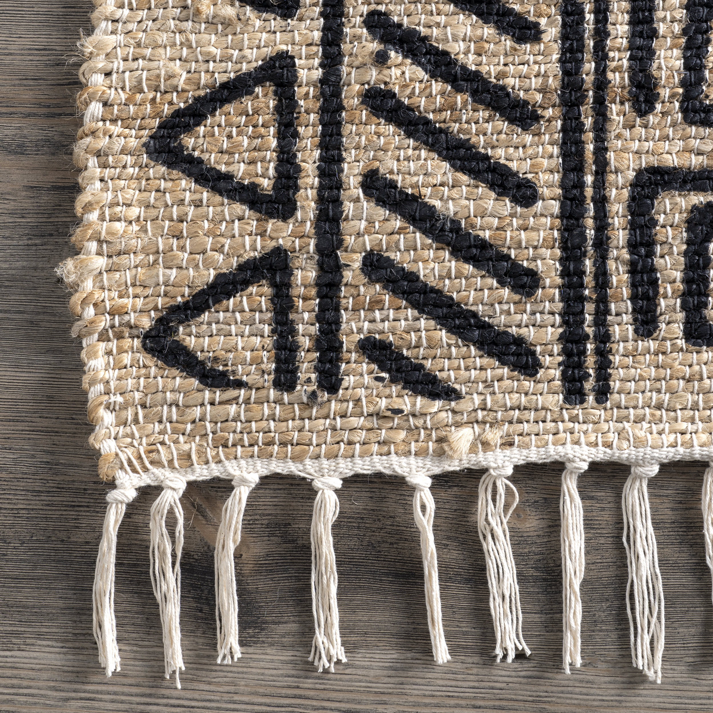 Banded Striped Rug | Natural - Image 3