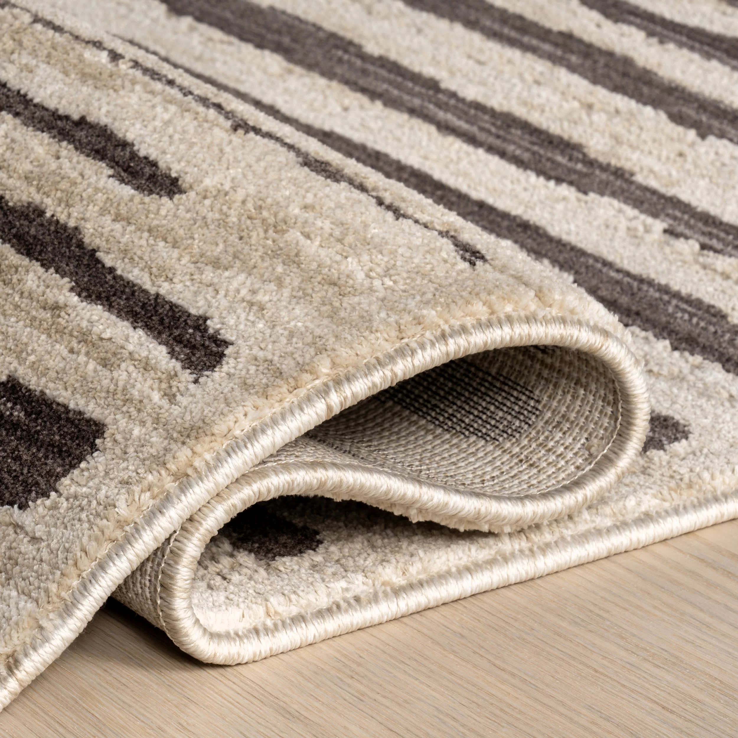 Banke Striped Rug | Beige - Image 8
