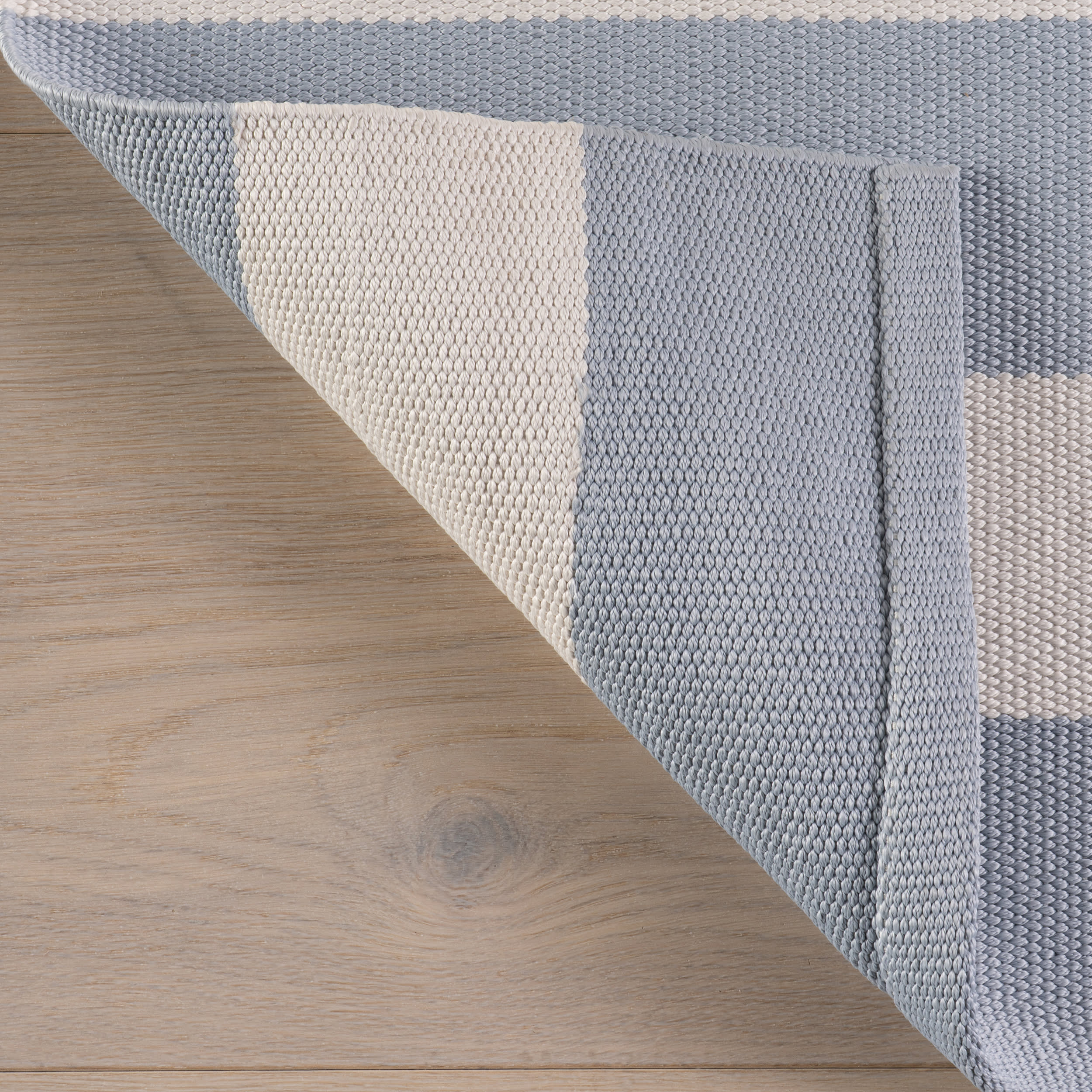 Banks Stripe Handwoven Indoor/Outdoor Rug | Swedish Blue - Image 9