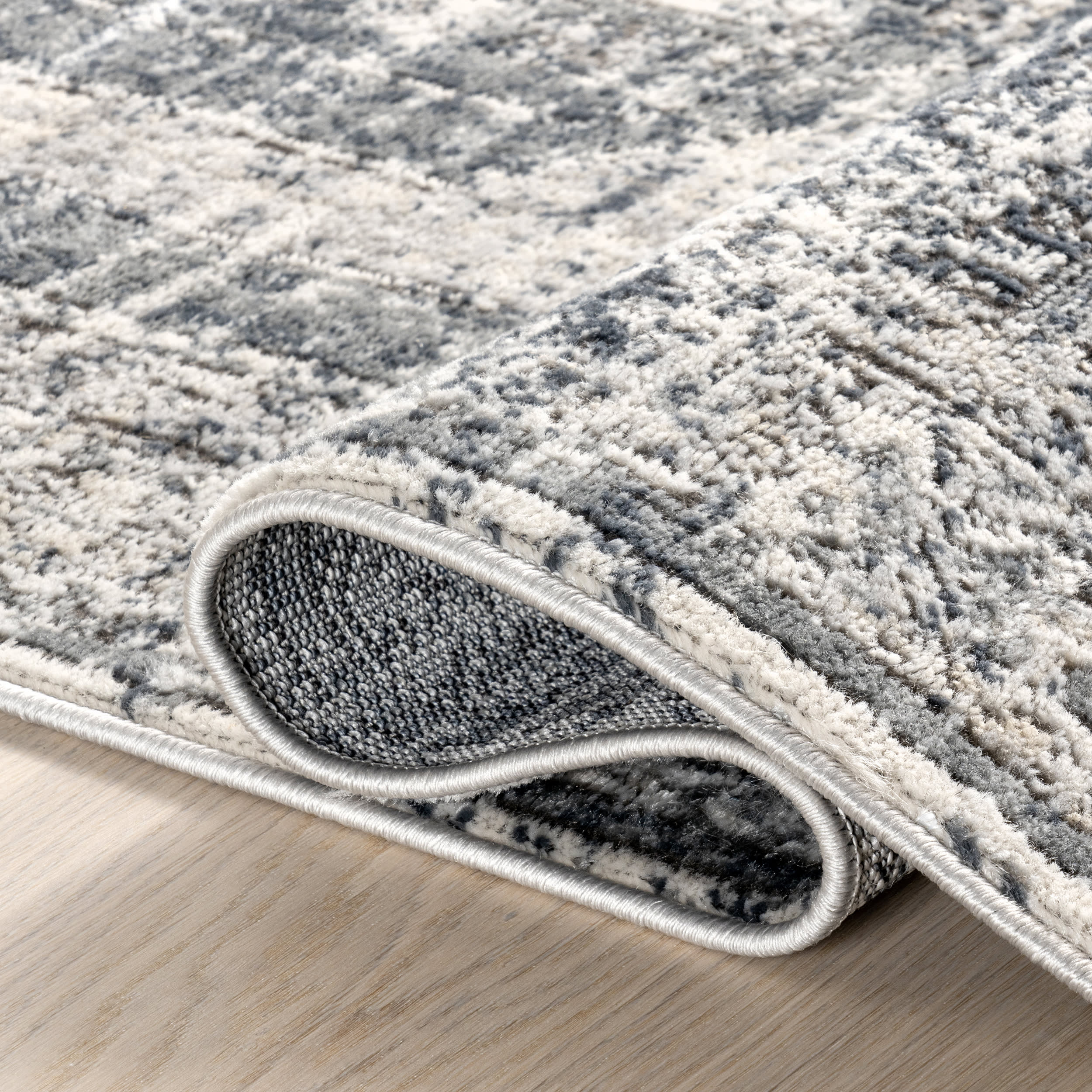 Barbed Iris Medallion Rug | Blue - Image 9