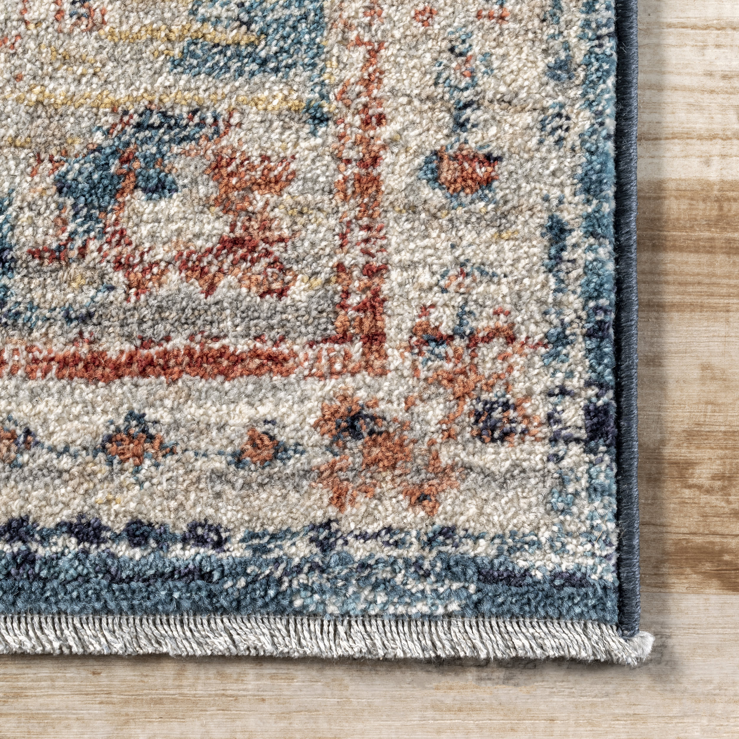 Barbed Mast Medallion Rug | Blue - Image 3