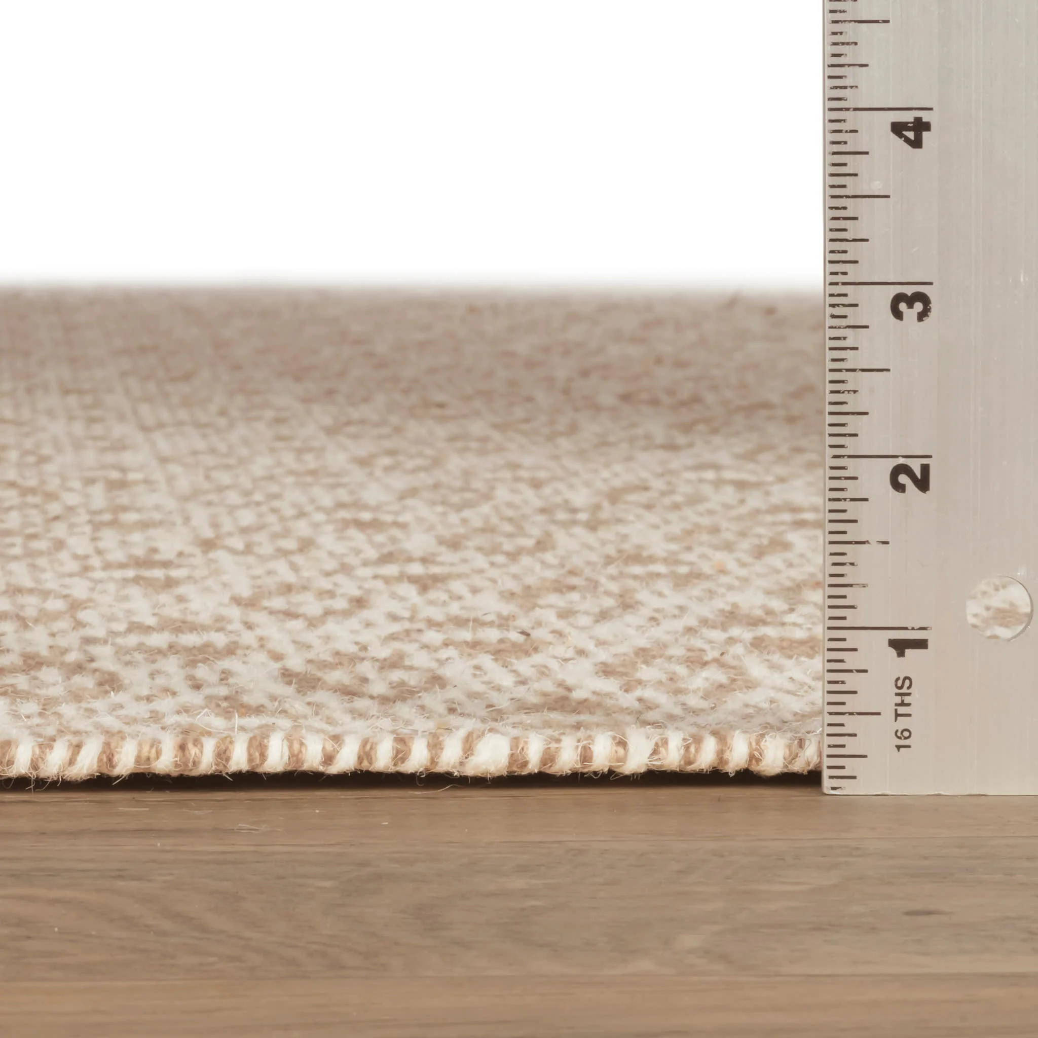 Bare Handwoven Cotton Rug | Natural - Image 4
