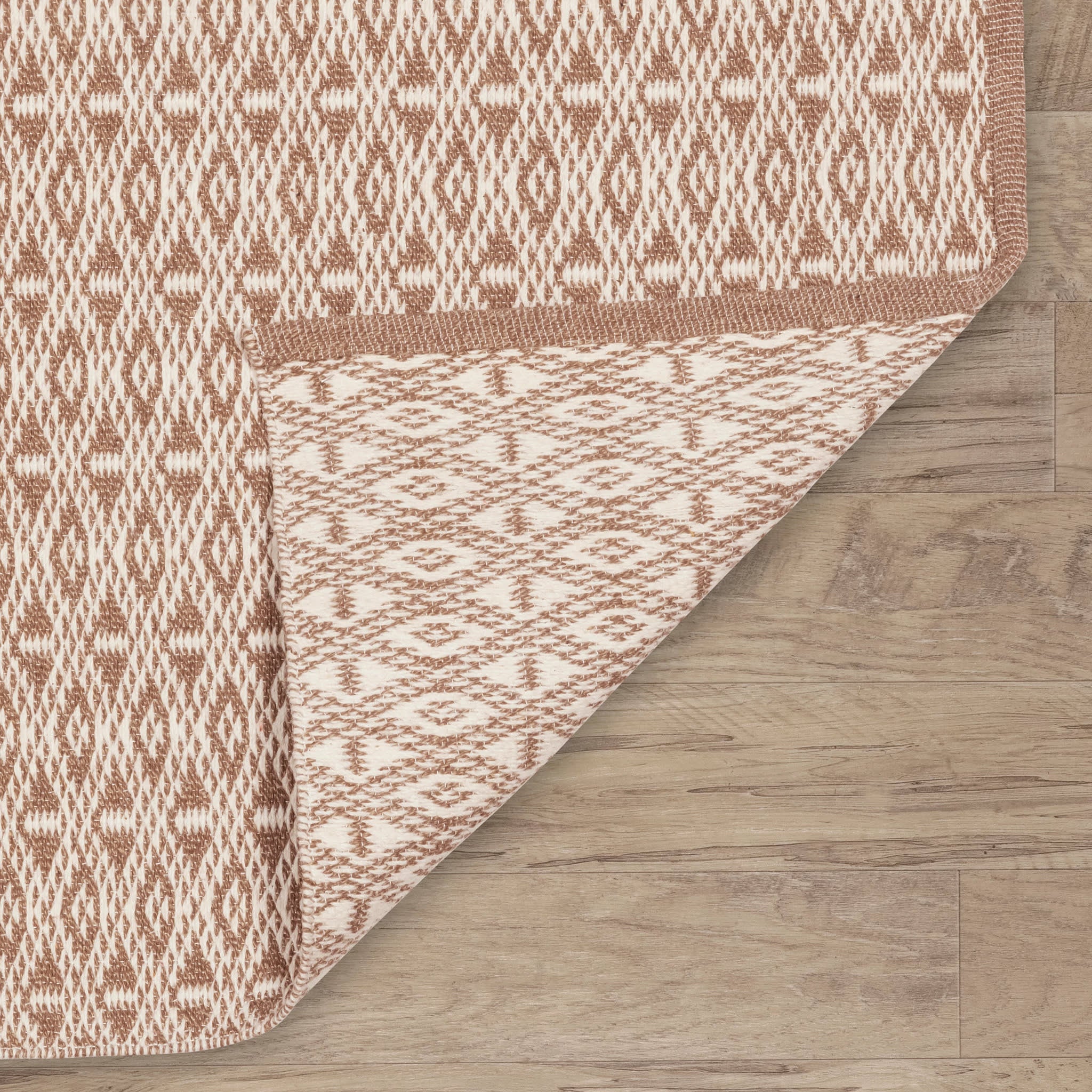Bare Handwoven Cotton Rug | Natural - Image 6