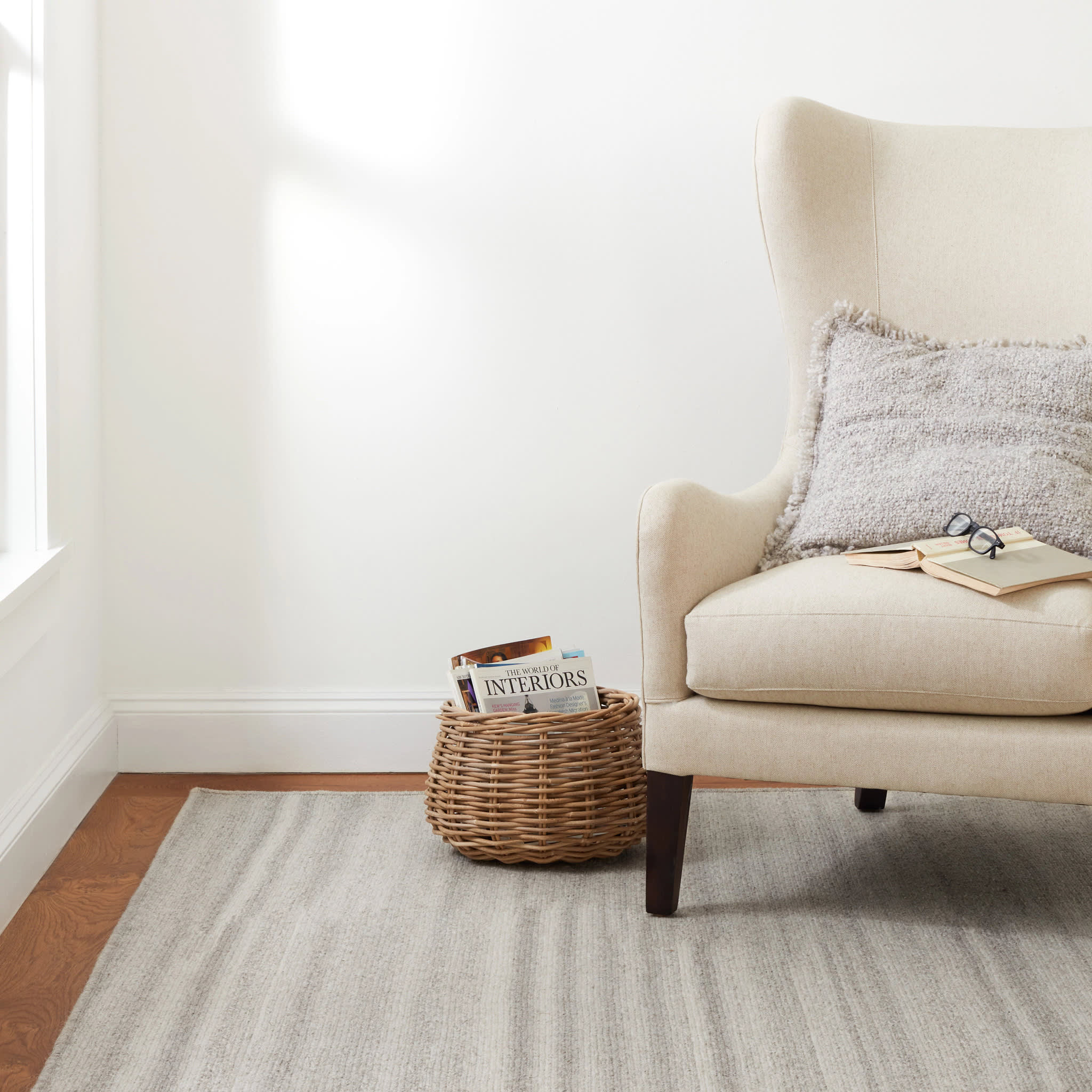 Barlow Woven Wool Custom Rug | Grey - Image 2