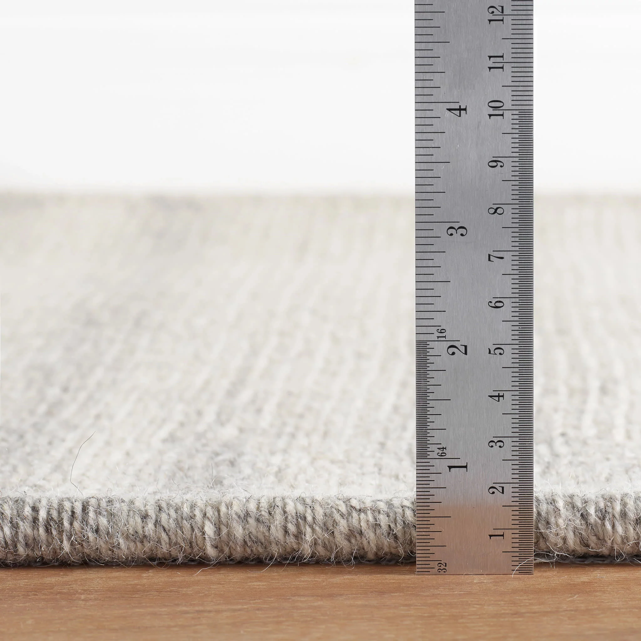 Barlow Woven Wool Custom Rug | Grey - Image 4