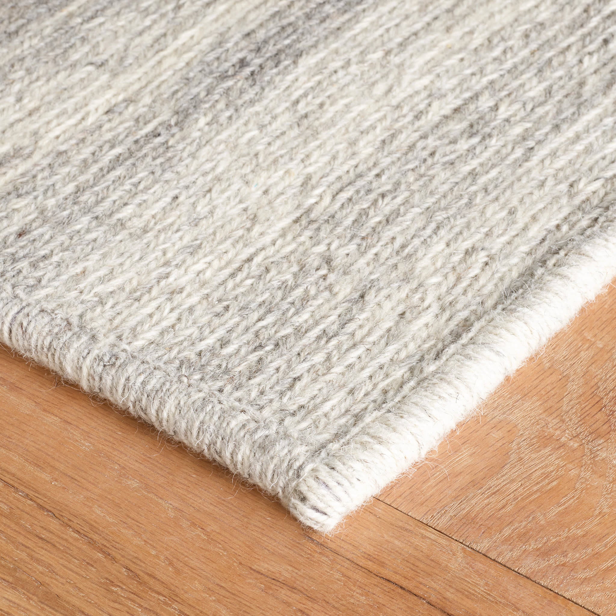 Barlow Woven Wool Custom Rug | Grey - Image 5