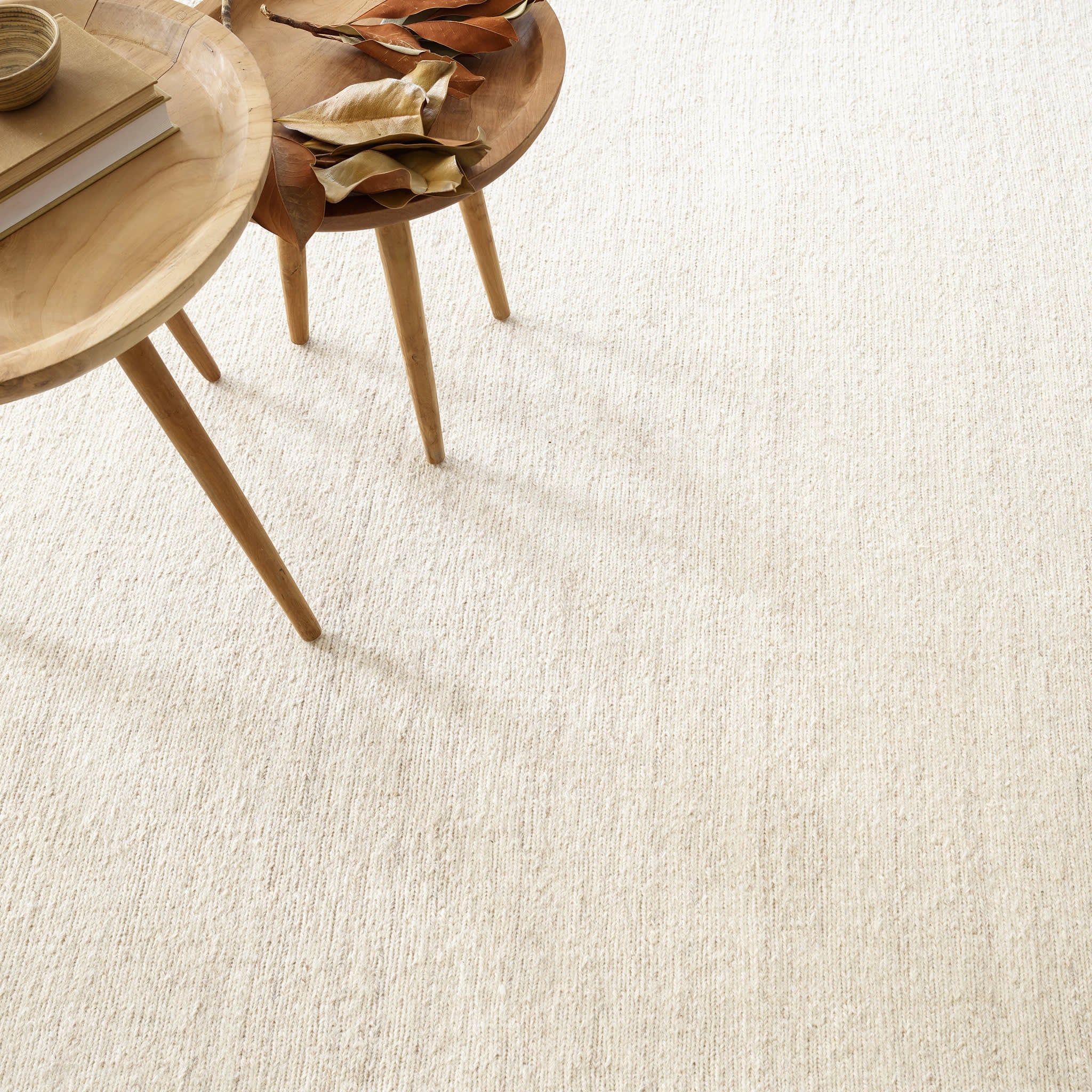 Barlow Woven Wool Custom Rug | Ivory - Image 3